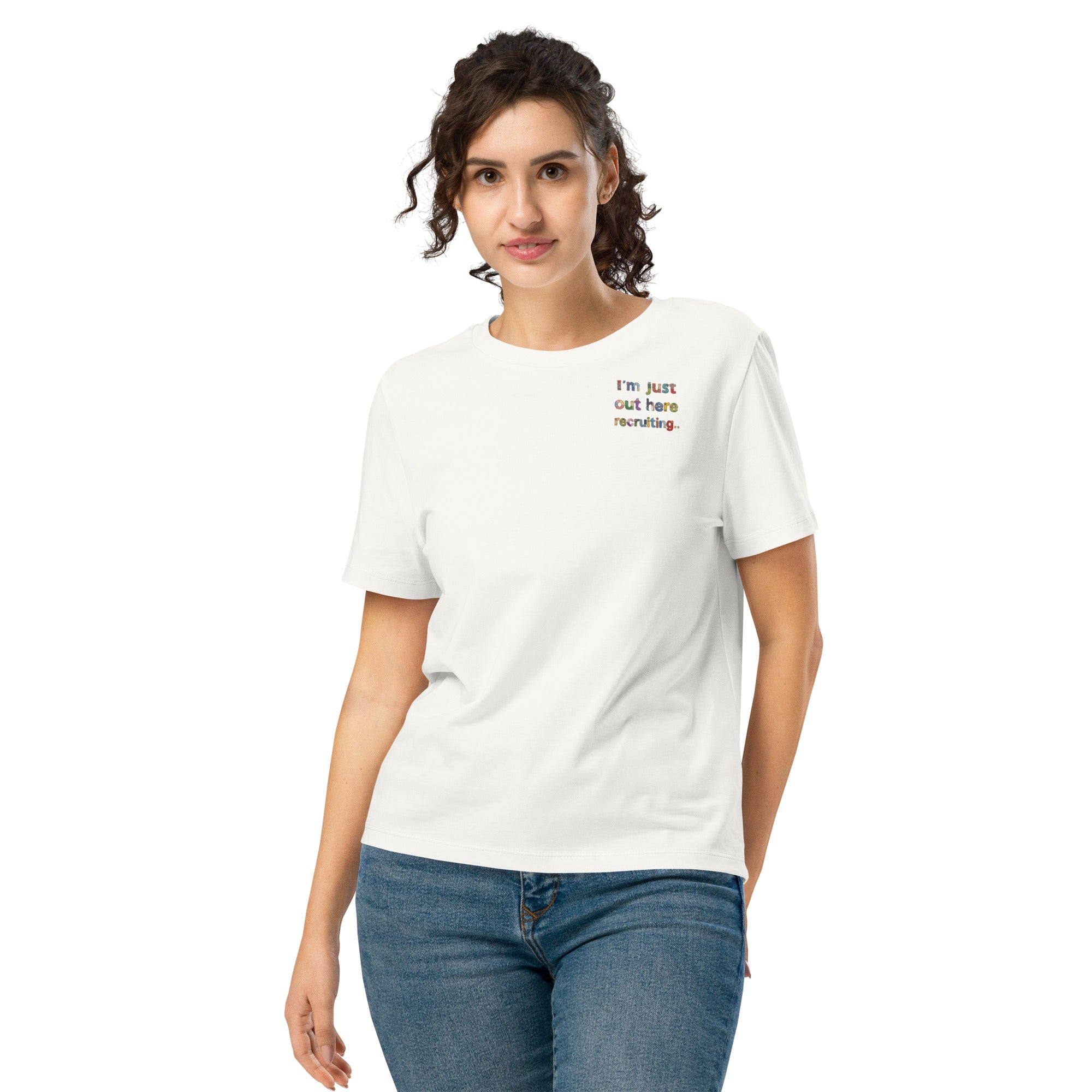 Women’s organic ribbed neck t-shirt - Seedandsoulful