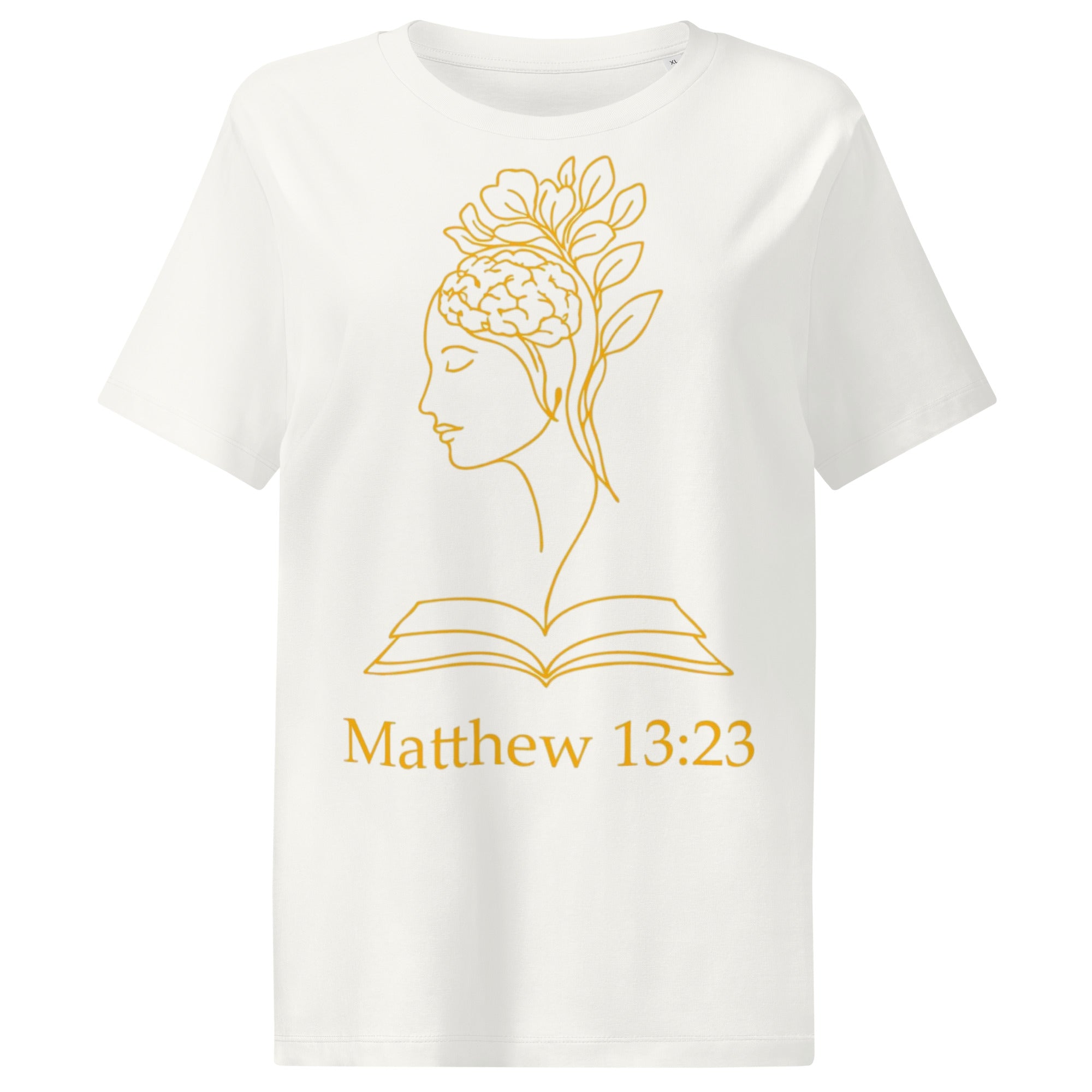 Matthew 13:23 Women’s organic ribbed neck t-shirt - Seedandsoulful