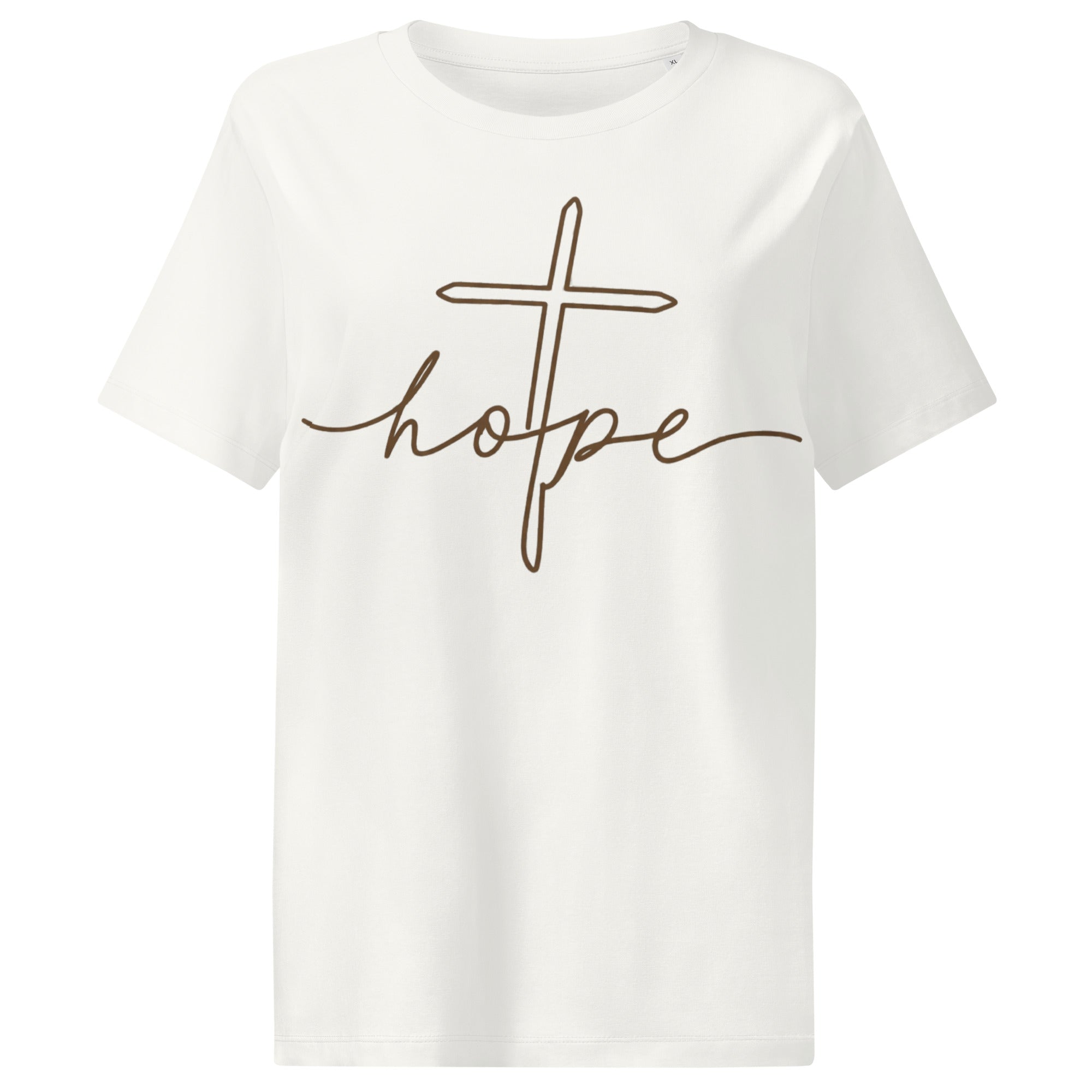 Women's Organic Cotton Faith T-Shirt | Soft Ribbed Neck Tee - Seedandsoulful