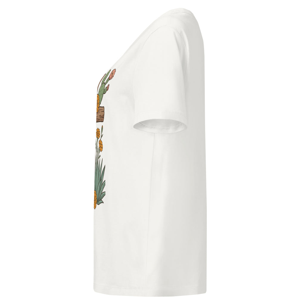 Women’s organic ribbed neck t-shirt - Seedandsoulful