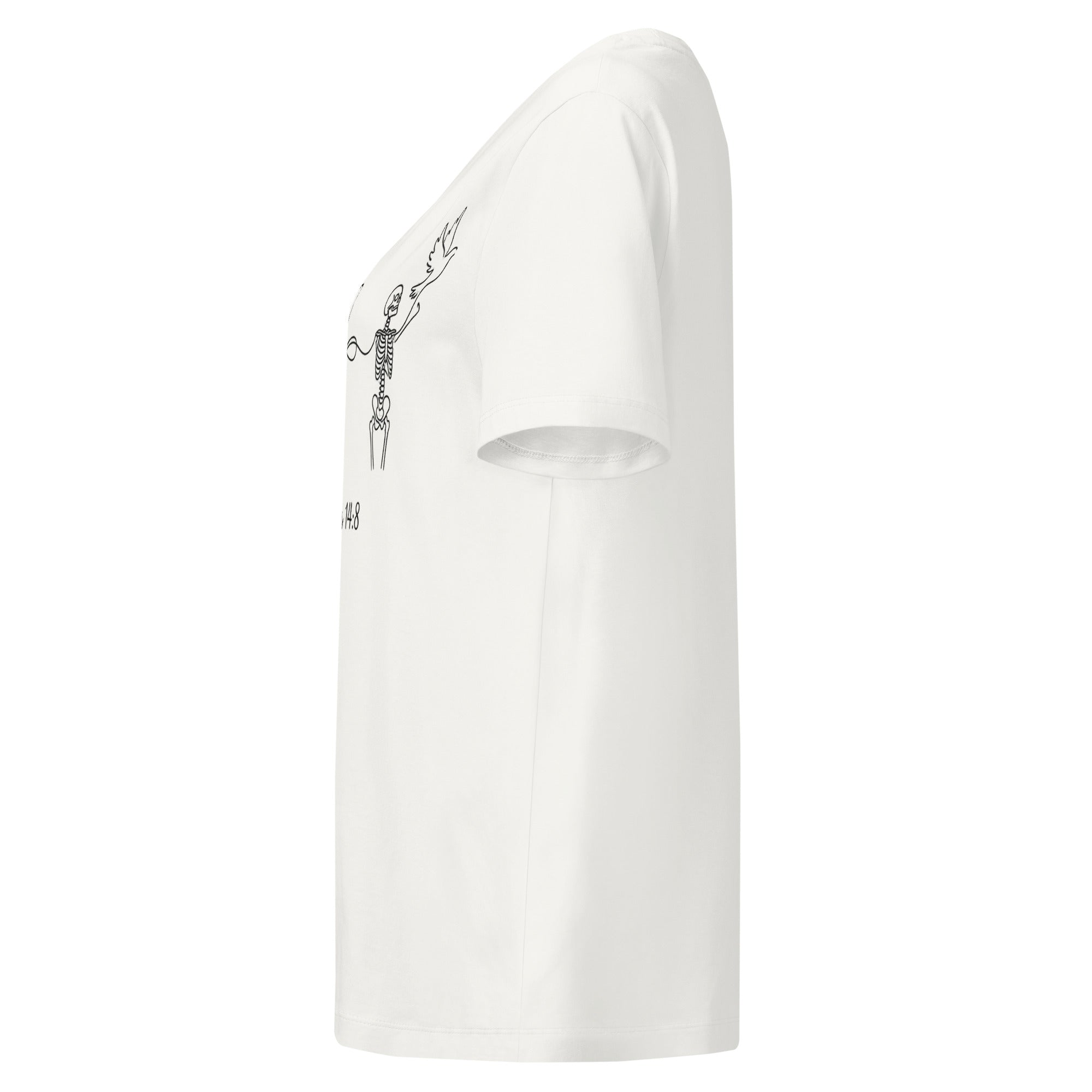 Women’s organic ribbed neck Romans 14:8 t-shirt - Seedandsoulful