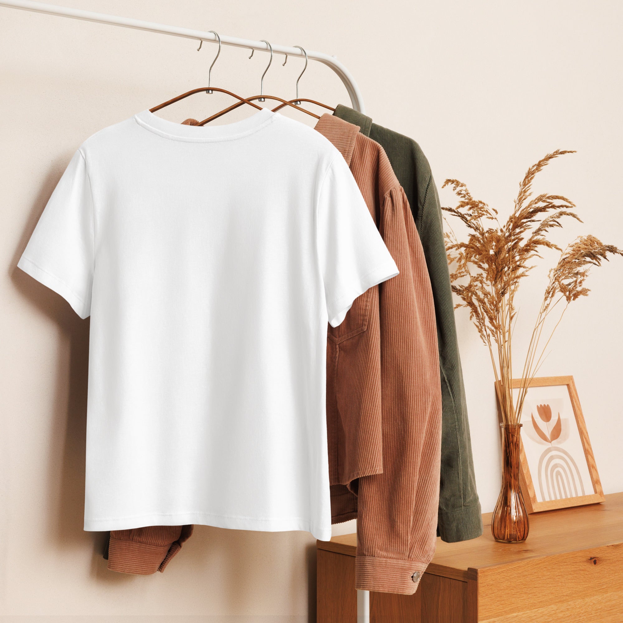 Women’s organic ribbed neck t-shirt - Seedandsoulful