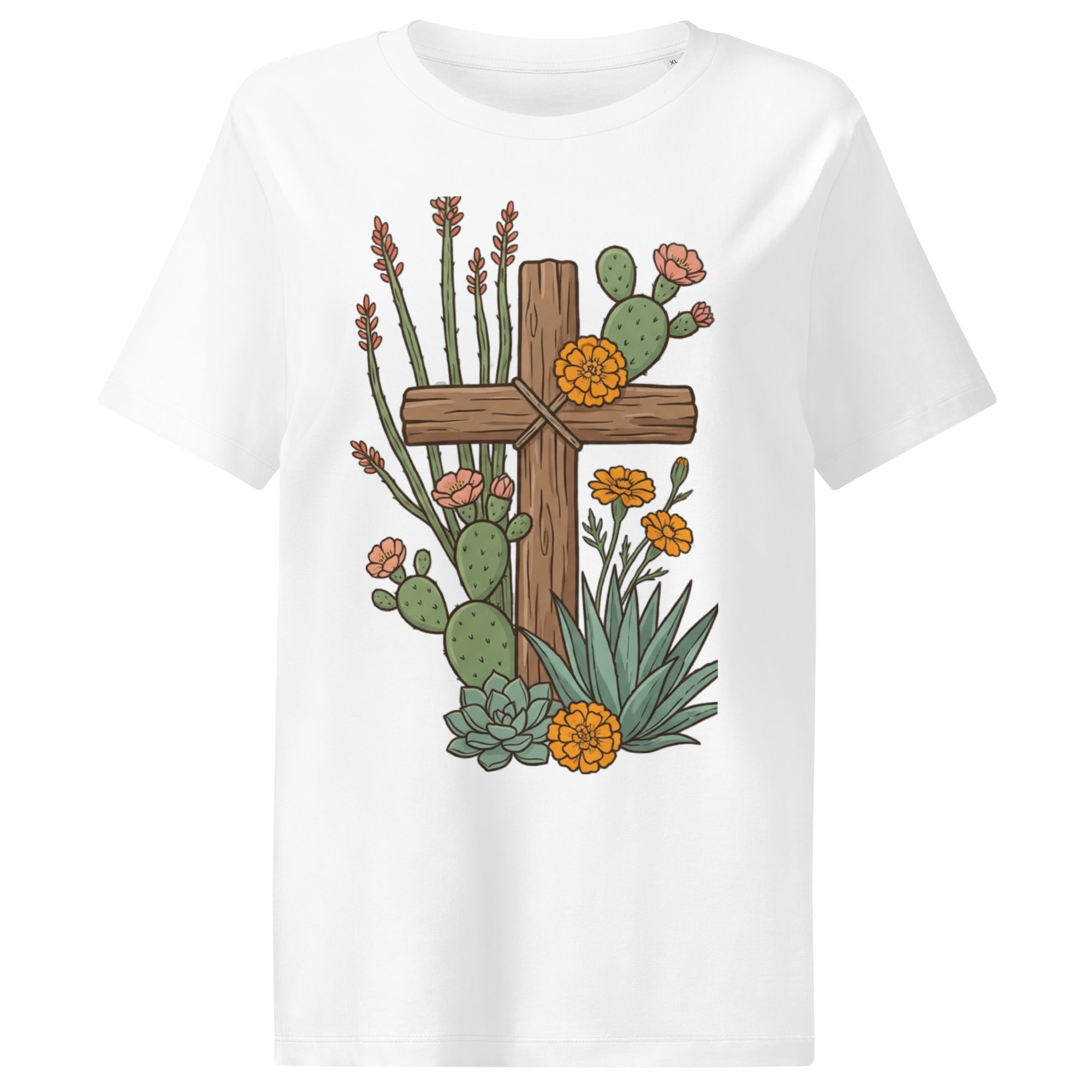 Women’s organic ribbed neck t-shirt - Seedandsoulful