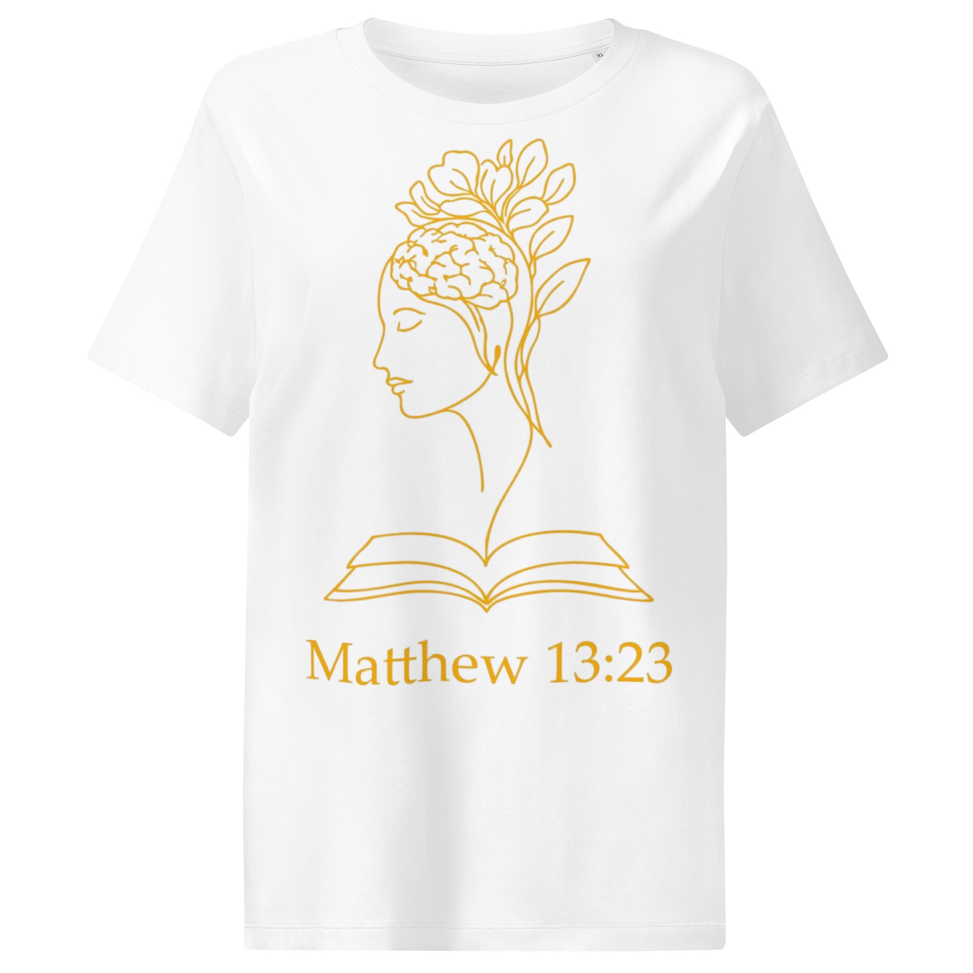 Matthew 13:23 Women’s organic ribbed neck t-shirt - Seedandsoulful