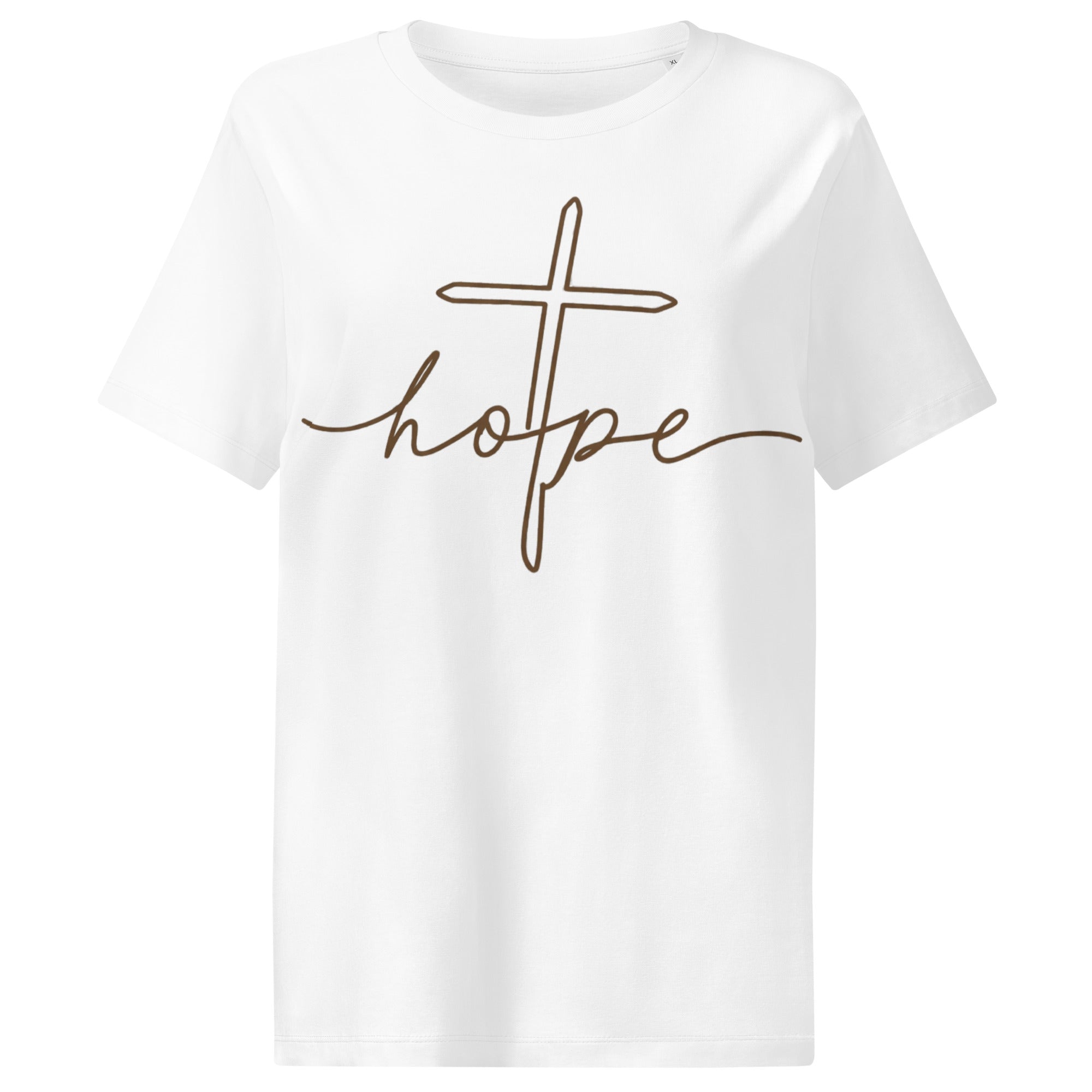 Women's Organic Cotton Faith T-Shirt | Soft Ribbed Neck Tee - Seedandsoulful