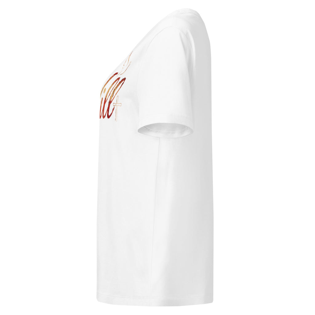 Women’s organic ribbed neck t-shirt I Will - Seedandsoulful