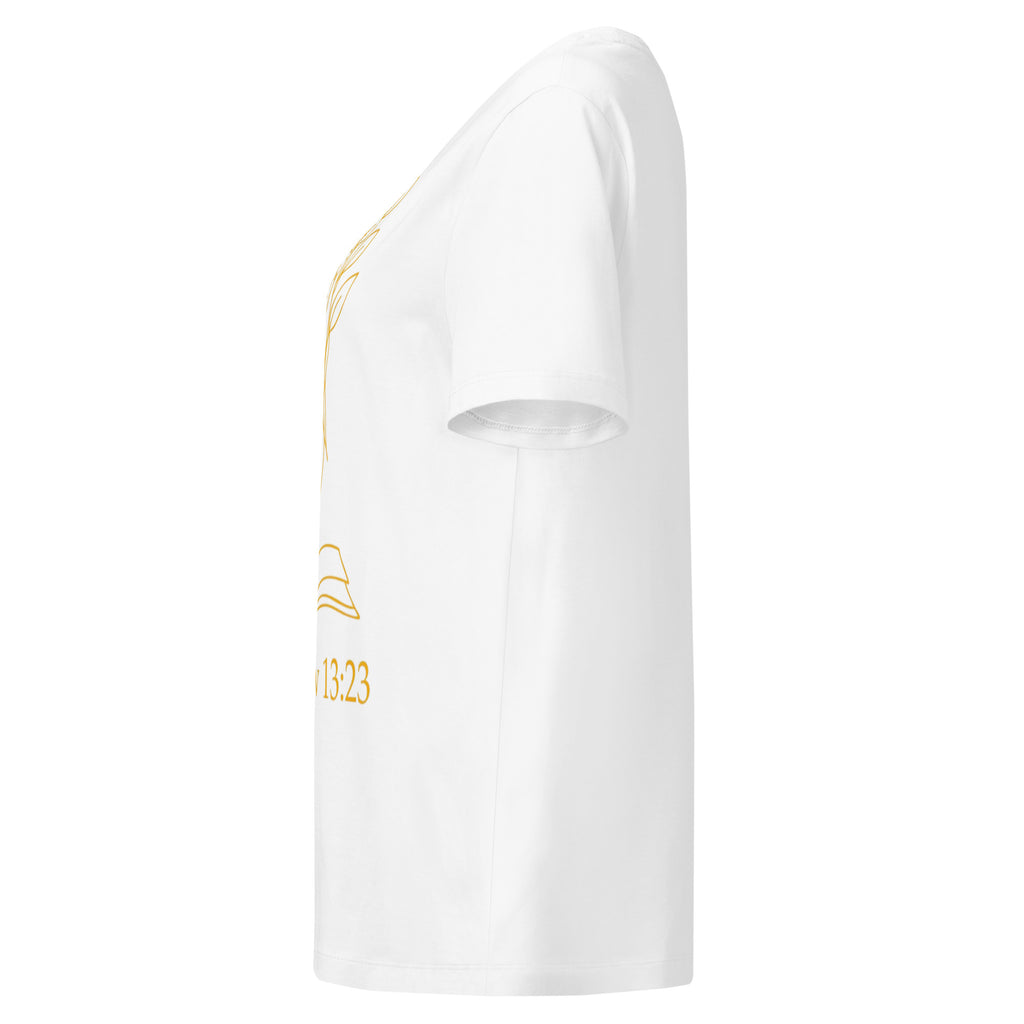 Matthew 13:23 Women’s organic ribbed neck t-shirt - Seedandsoulful