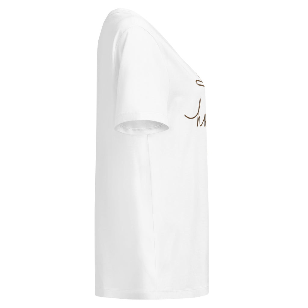 Women's Organic Cotton Faith T-Shirt | Soft Ribbed Neck Tee - Seedandsoulful