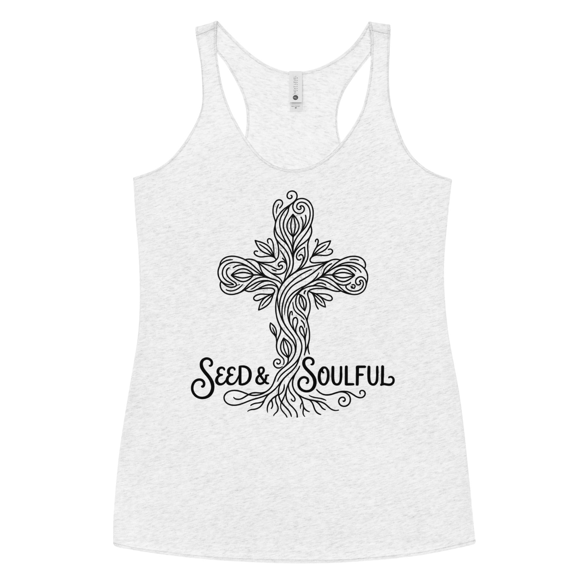 Women's Faith Racerback Tank | Soft Tri - Blend Active Top - Seedandsoulful