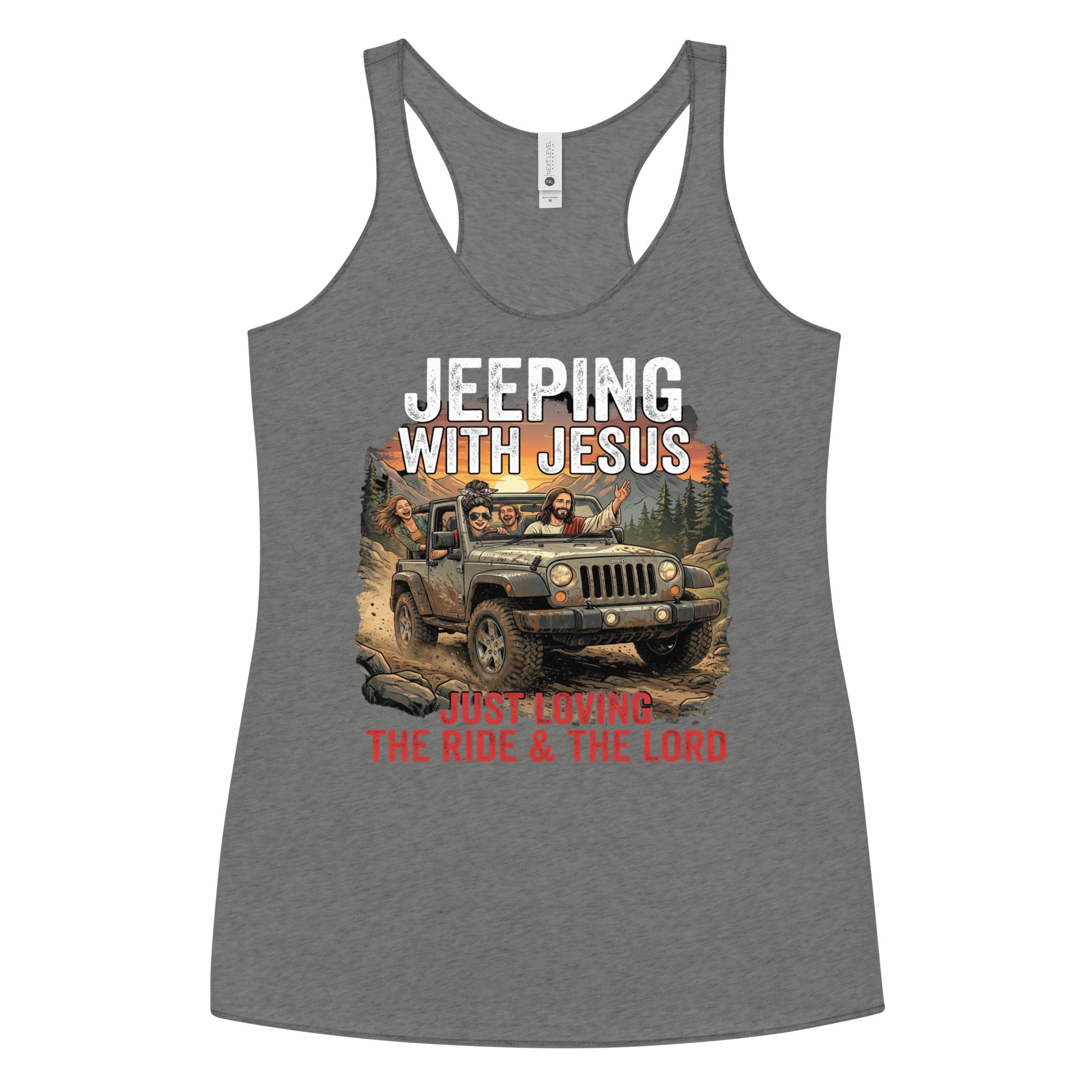Women's Faith Racerback Tank | Seedandsoulful Soft Tri - Blend Top - Seedandsoulful