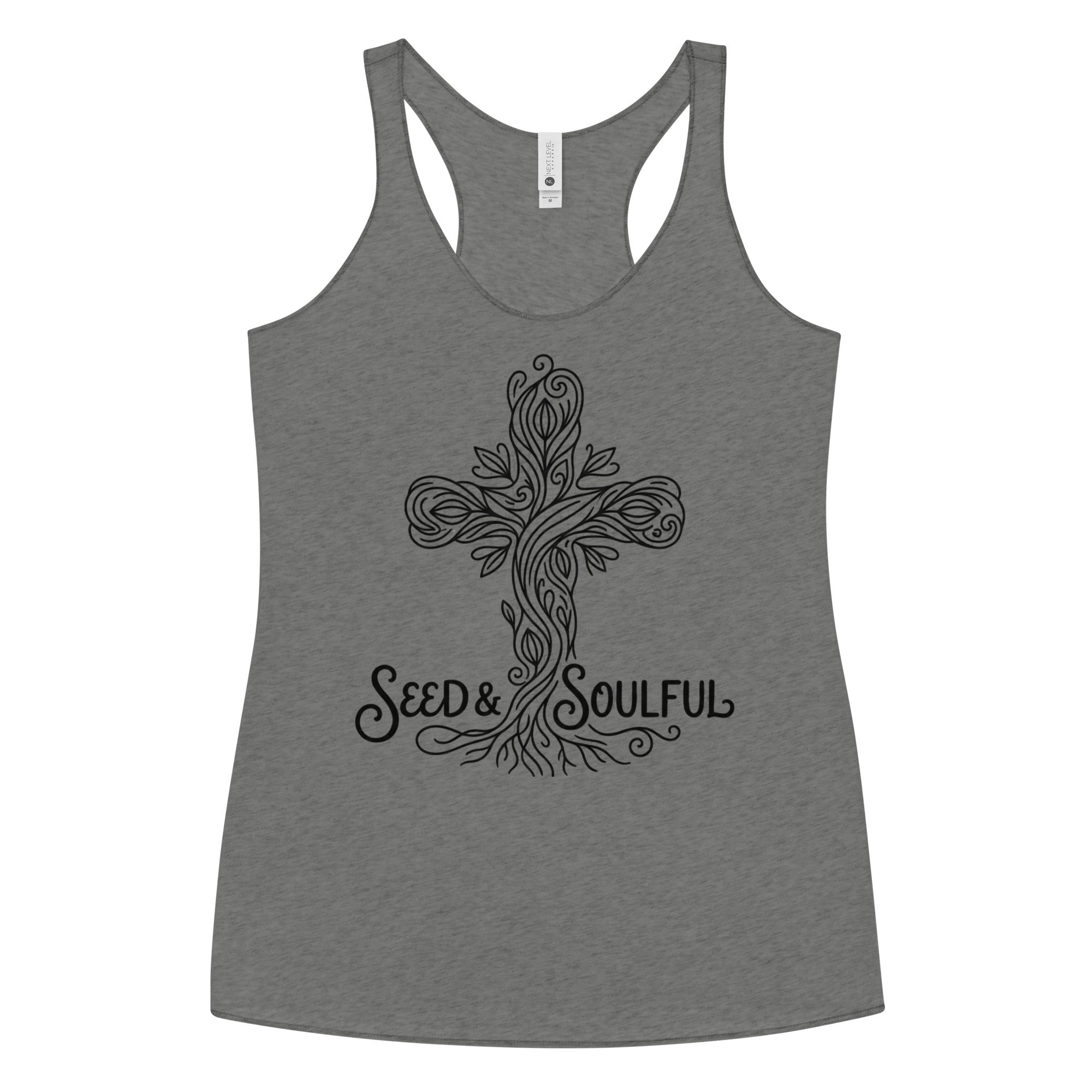 Women's Faith Racerback Tank | Soft Tri - Blend Active Top - Seedandsoulful