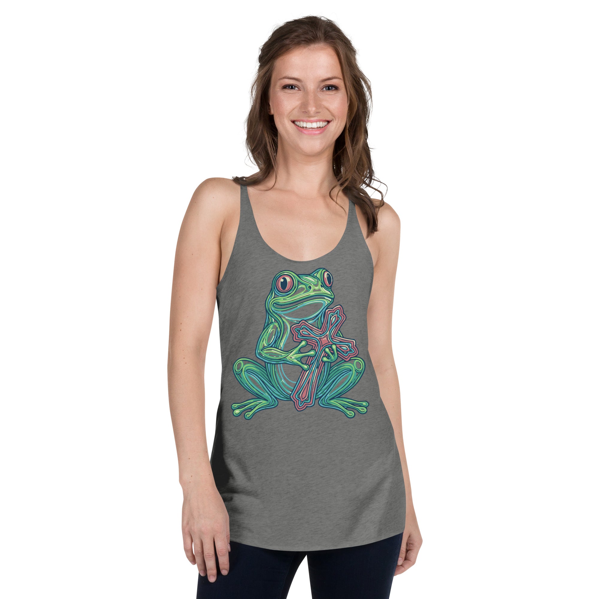 F.R.O.G. Women's Racerback Tank | Fully Rely On God | Seedandsoulful - Seedandsoulful