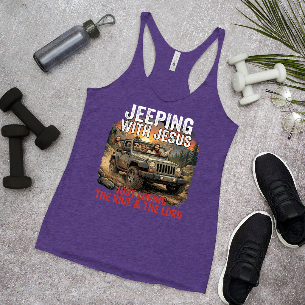 Women's Faith Racerback Tank | Seedandsoulful Soft Tri - Blend Top - Seedandsoulful