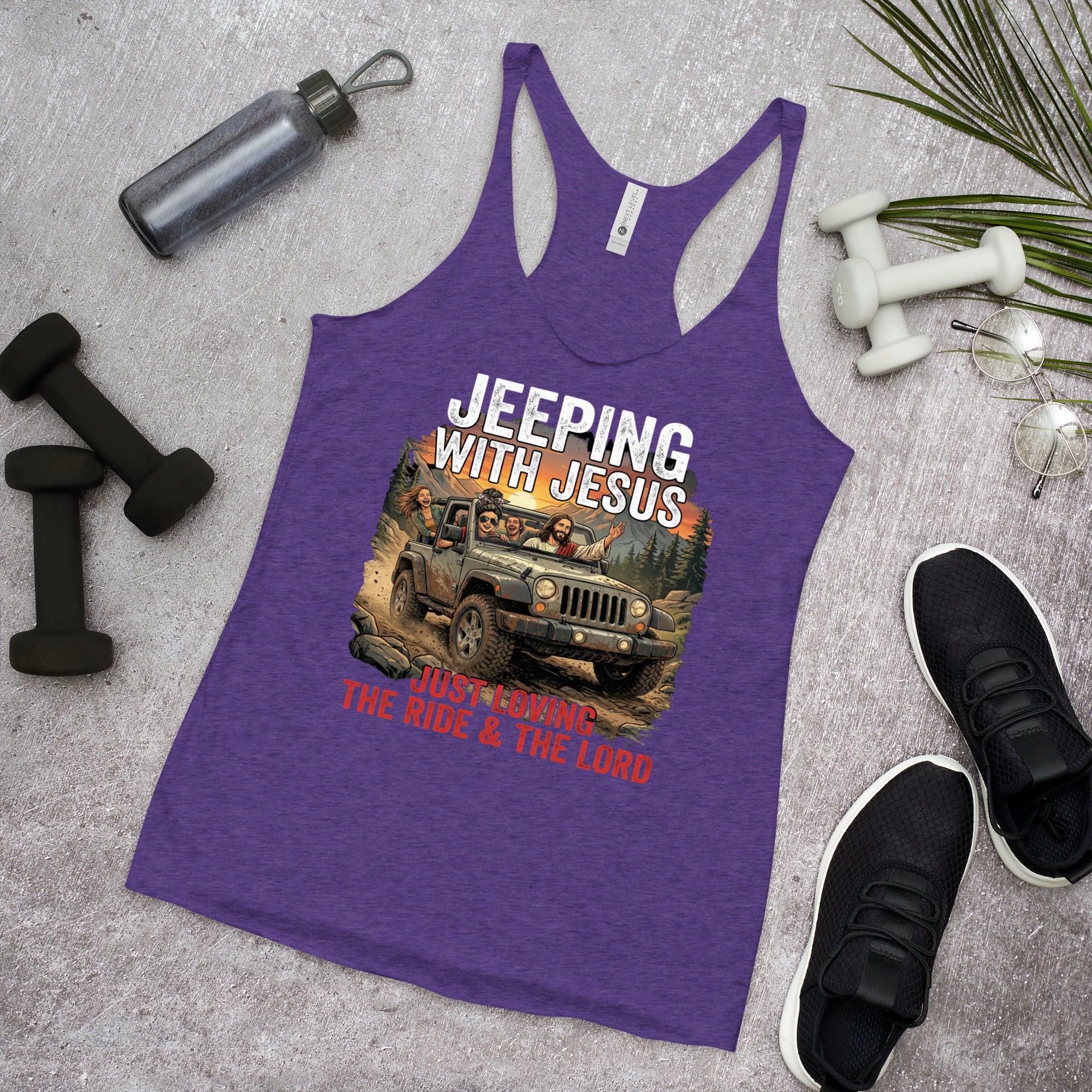 Women's Faith Racerback Tank | Seedandsoulful Soft Tri - Blend Top - Seedandsoulful