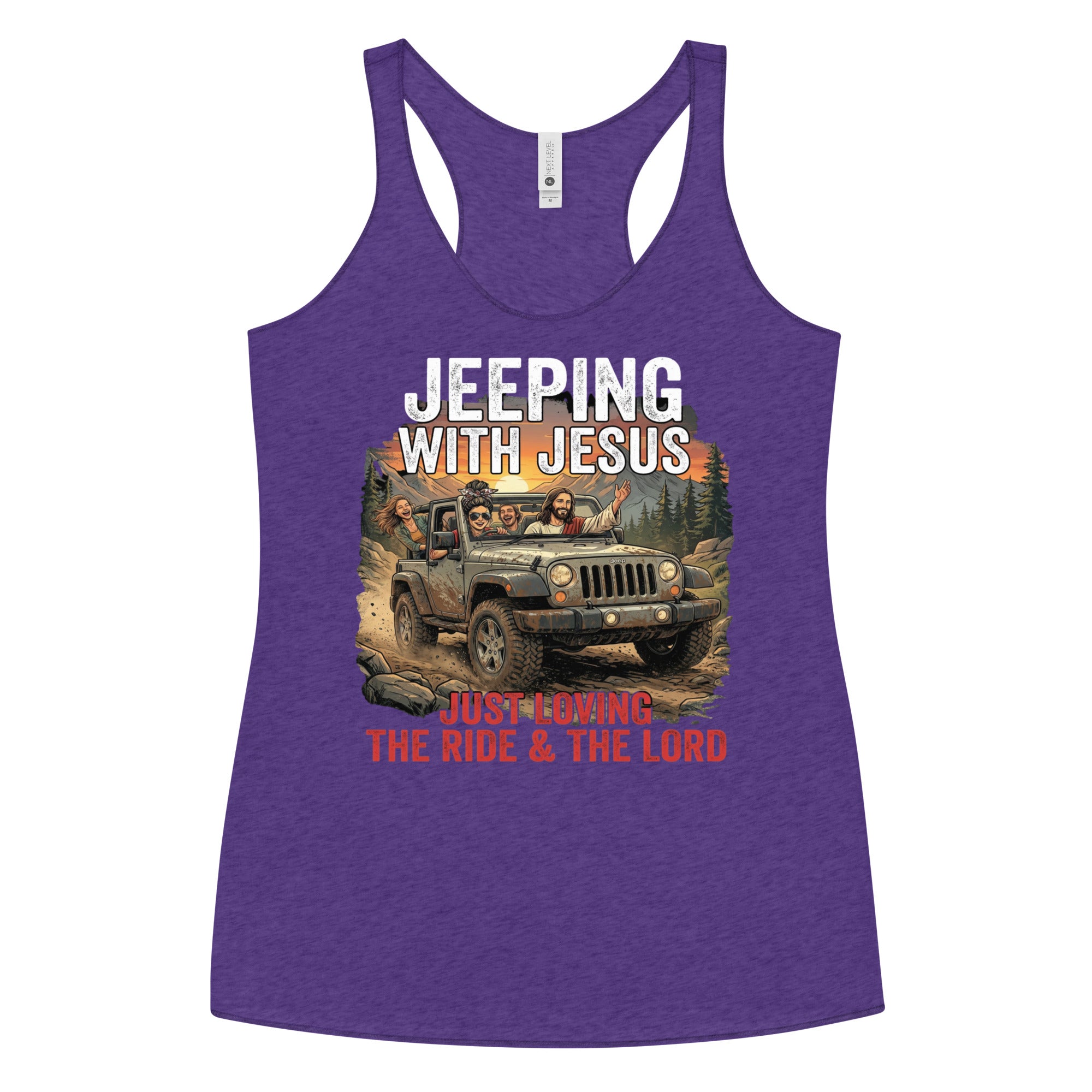 Women's Faith Racerback Tank | Seedandsoulful Soft Tri - Blend Top - Seedandsoulful