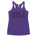 B.I.B.L.E. Basic Instructions Before Leaving Earth Women's Racerback Tank | Christian Apparel - Seedandsoulful