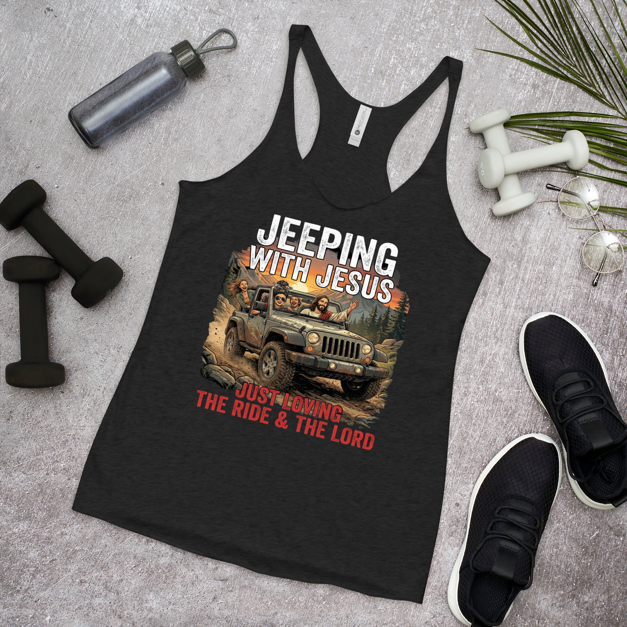 Women's Faith Racerback Tank | Seedandsoulful Soft Tri - Blend Top - Seedandsoulful