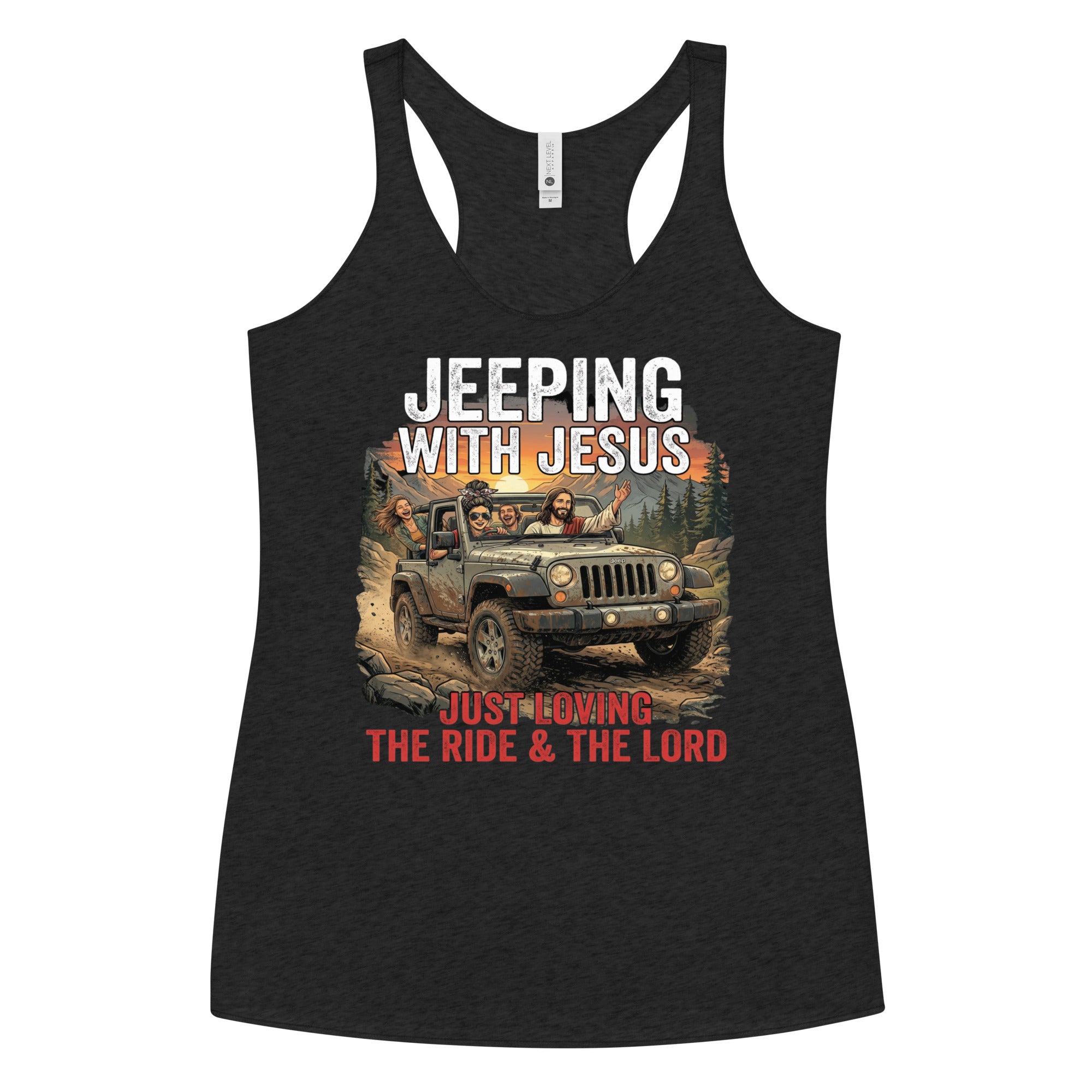 Women's Faith Racerback Tank | Seedandsoulful Soft Tri - Blend Top - Seedandsoulful