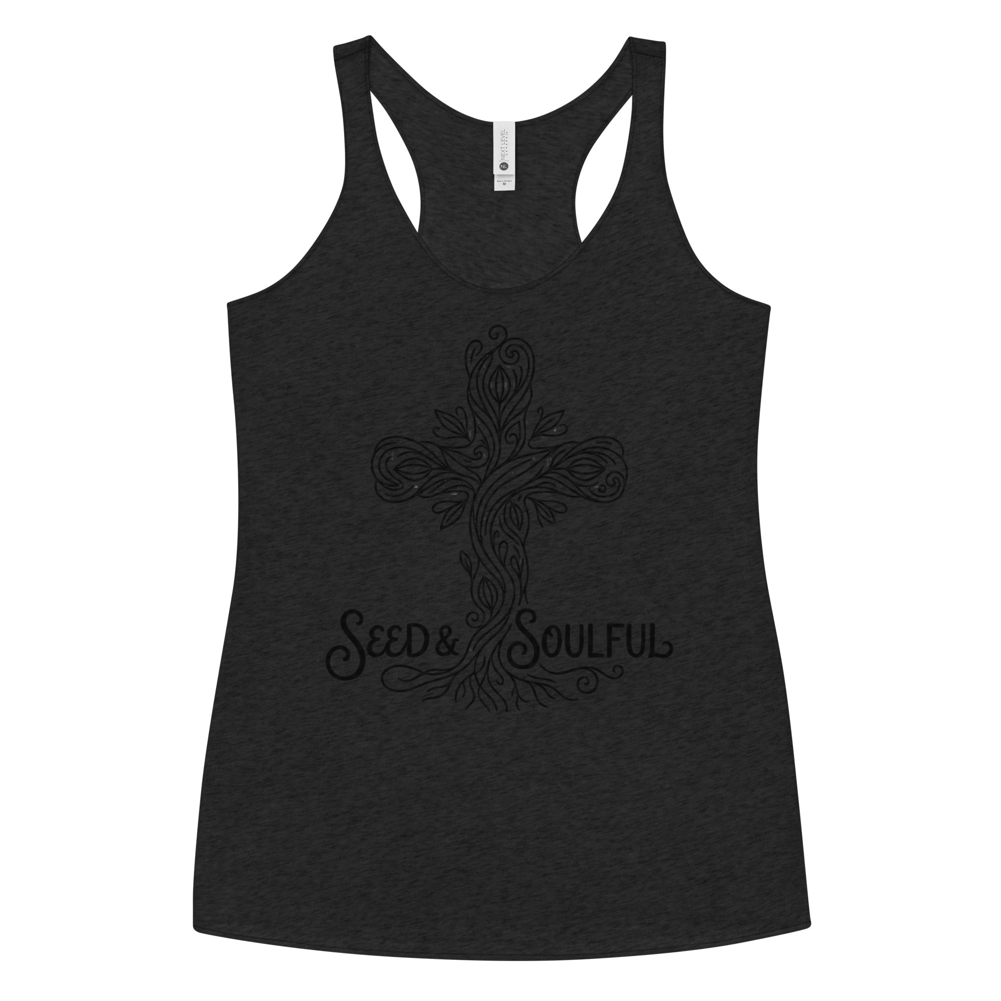 Women's Faith Racerback Tank | Soft Tri - Blend Active Top - Seedandsoulful