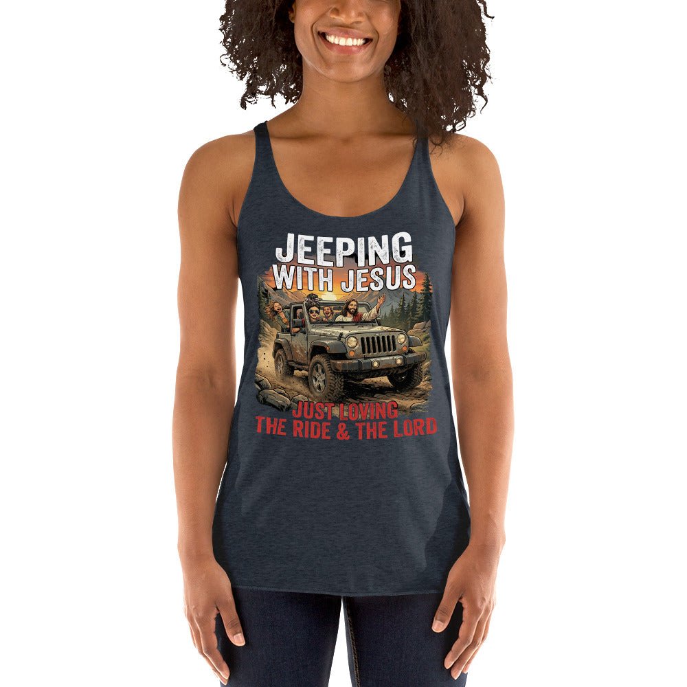 Women's Faith Racerback Tank | Seedandsoulful Soft Tri - Blend Top - Seedandsoulful