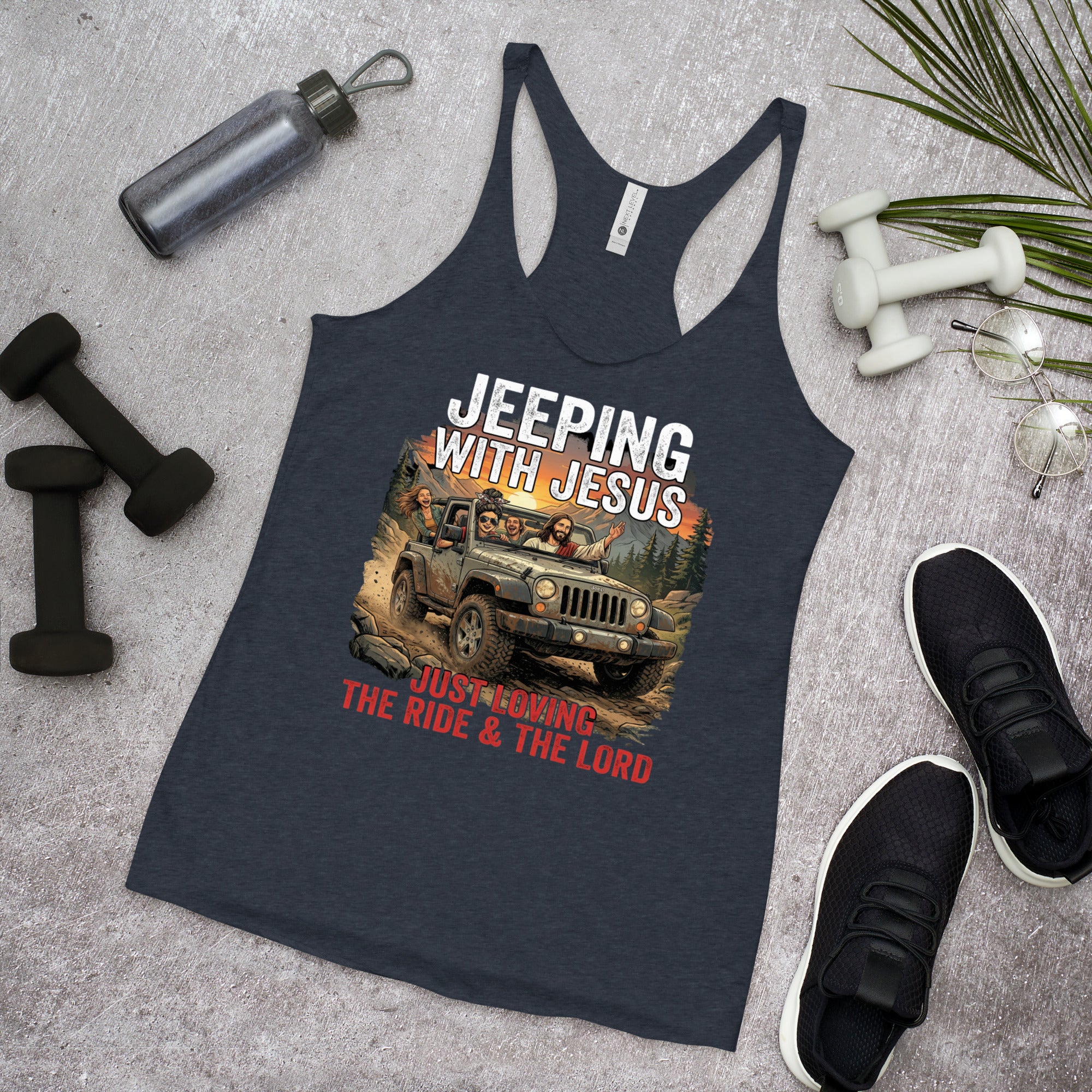 Women's Faith Racerback Tank | Seedandsoulful Soft Tri - Blend Top - Seedandsoulful
