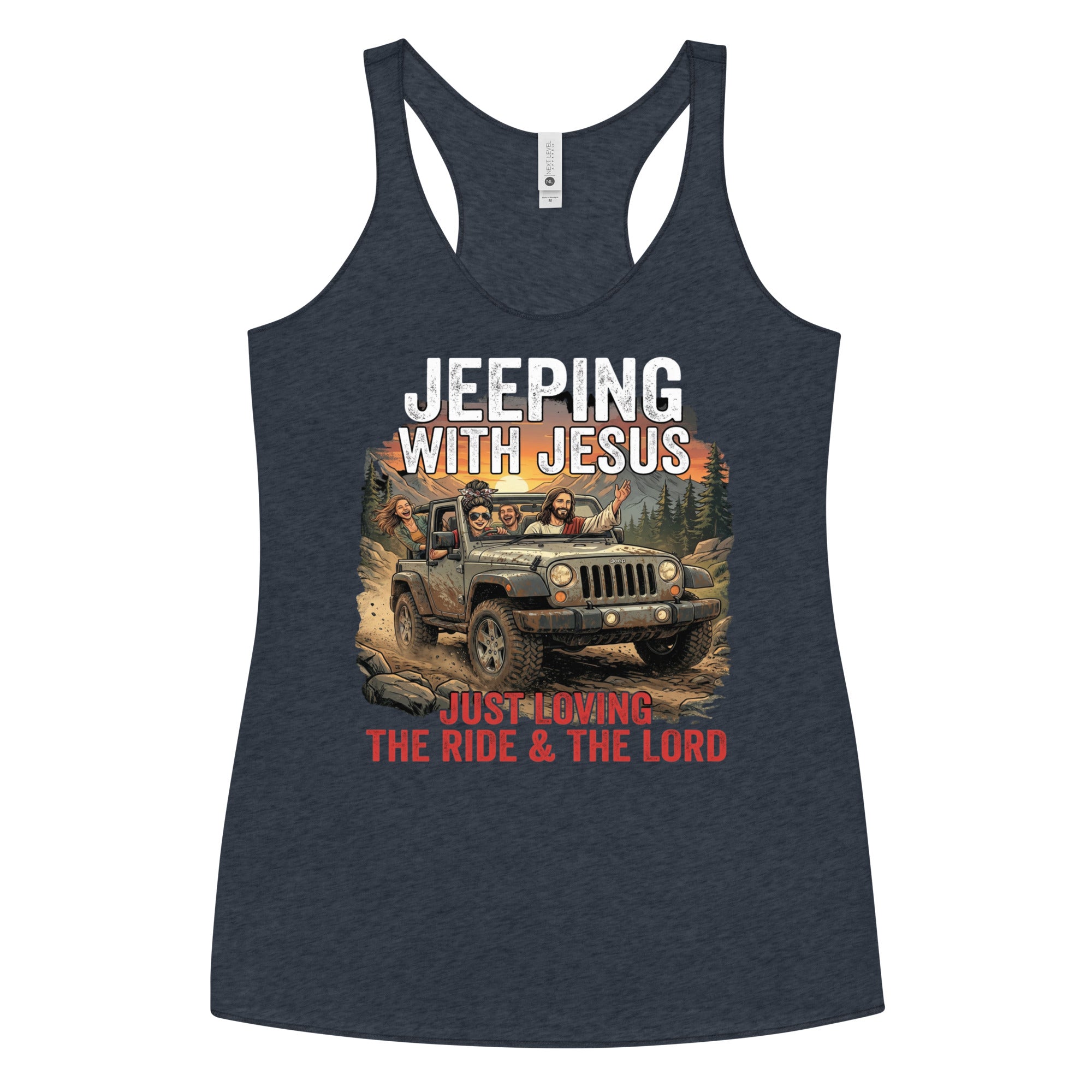 Women's Faith Racerback Tank | Seedandsoulful Soft Tri - Blend Top - Seedandsoulful