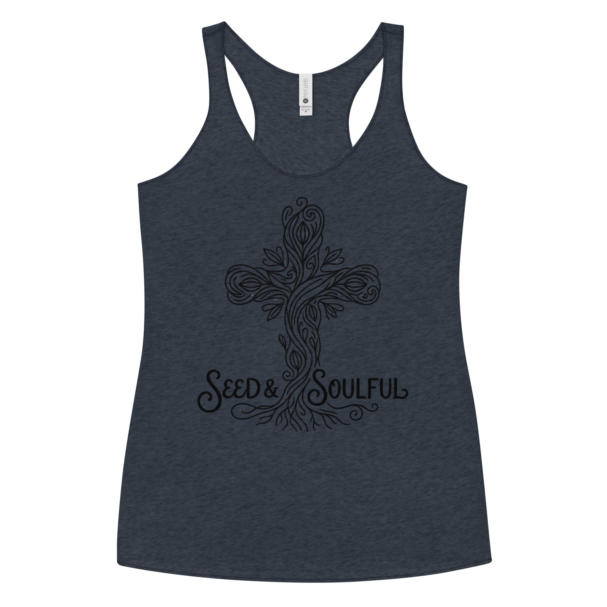 Women's Faith Racerback Tank | Soft Tri - Blend Active Top - Seedandsoulful