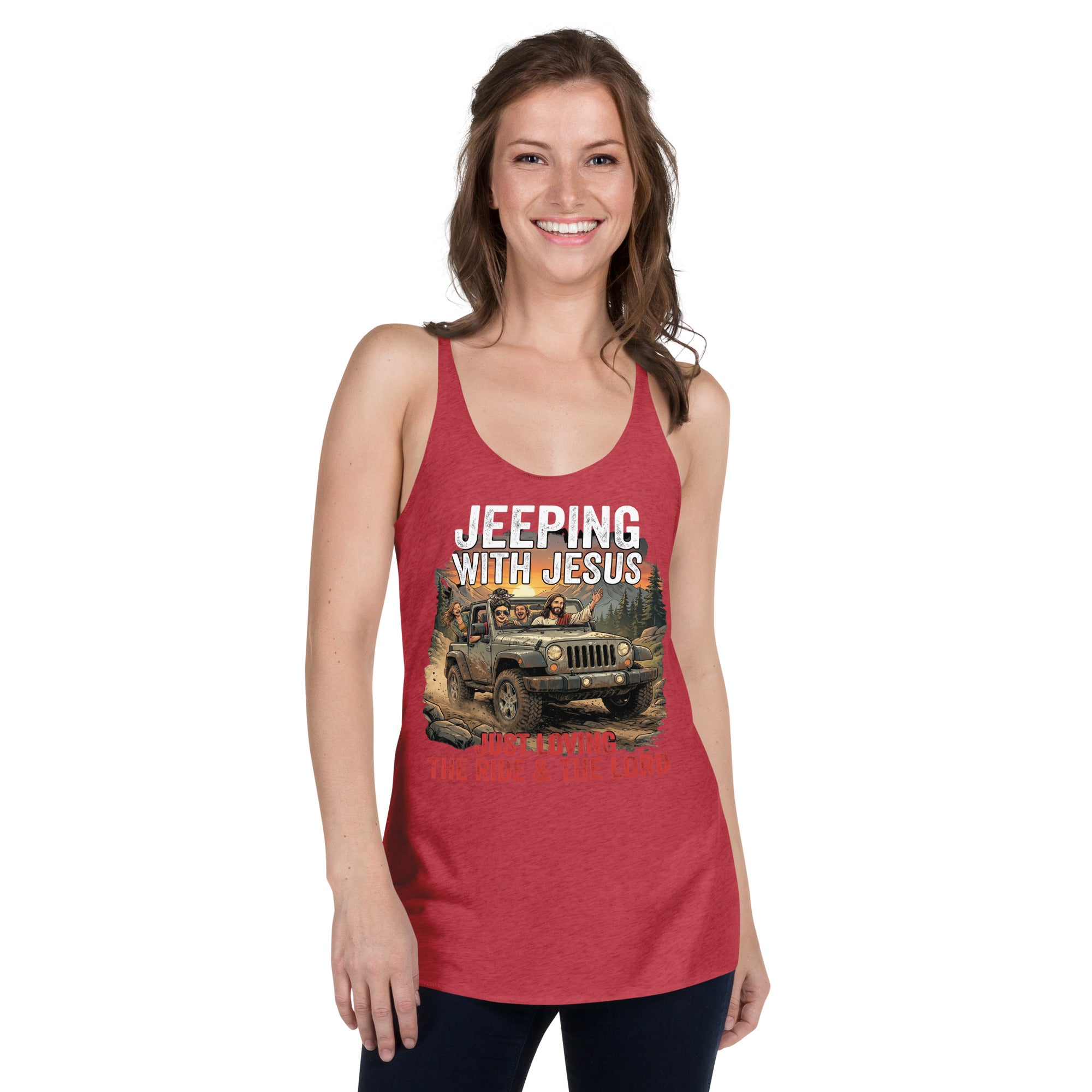 Women's Faith Racerback Tank | Seedandsoulful Soft Tri - Blend Top - Seedandsoulful