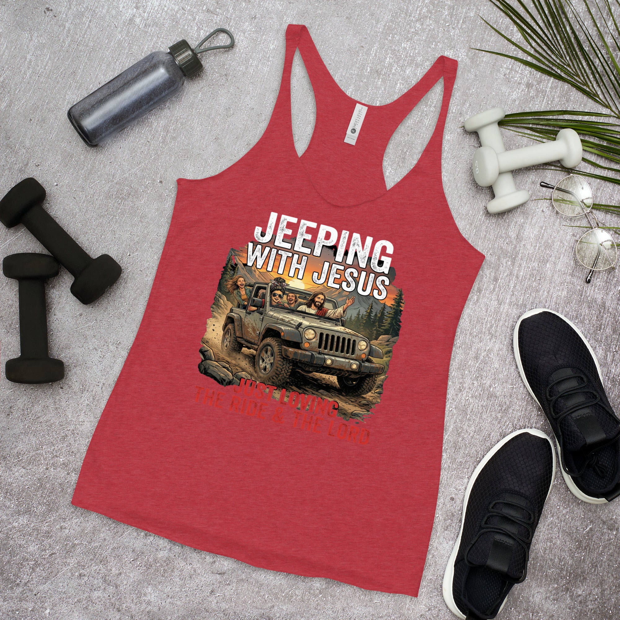 Women's Faith Racerback Tank | Seedandsoulful Soft Tri - Blend Top - Seedandsoulful