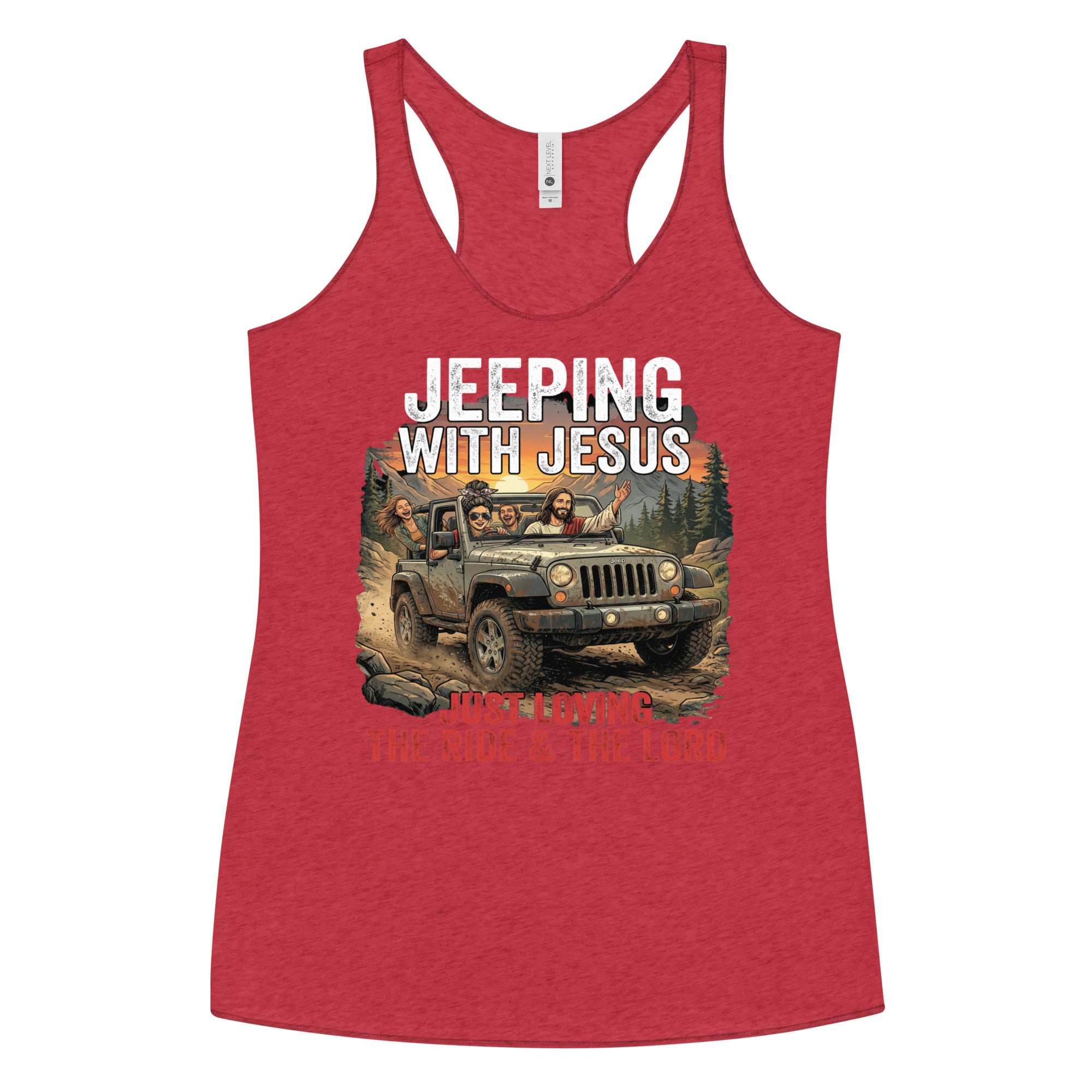 Women's Faith Racerback Tank | Seedandsoulful Soft Tri - Blend Top - Seedandsoulful