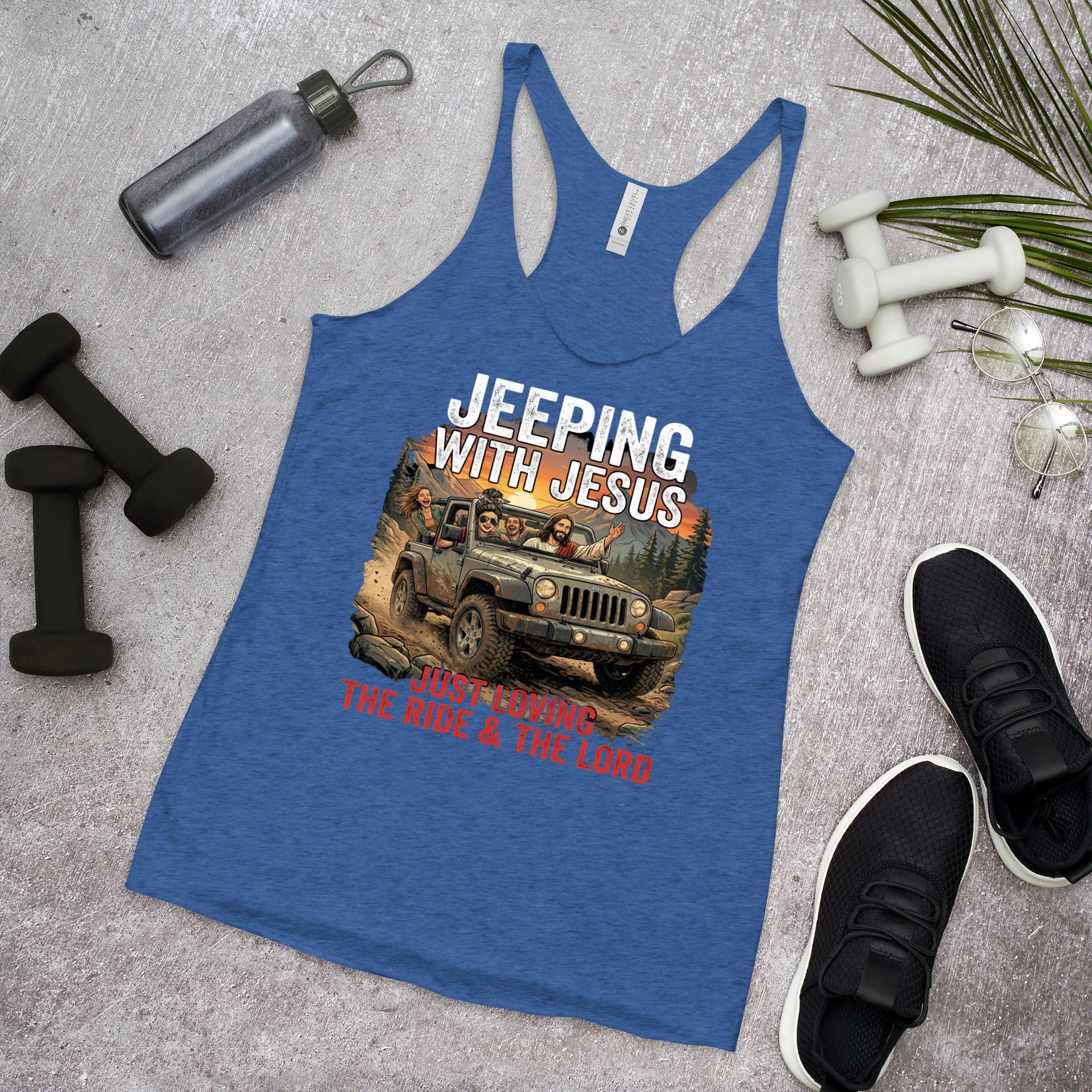 Women's Faith Racerback Tank | Seedandsoulful Soft Tri - Blend Top - Seedandsoulful