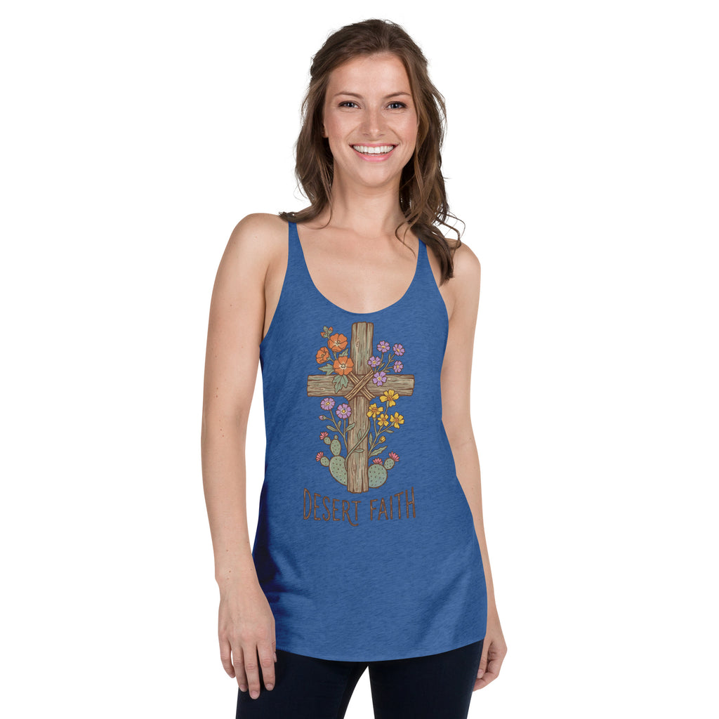 Women's Faith Racerback Tank | Comfortable Activewear for Believers - Seedandsoulful