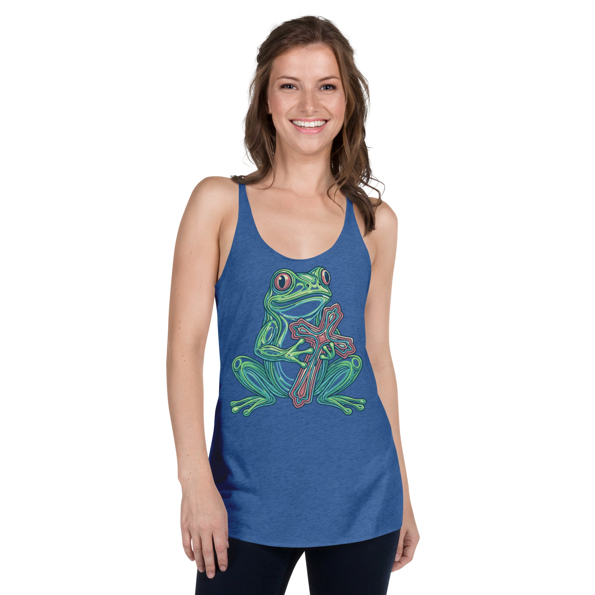 F.R.O.G. Women's Racerback Tank | Fully Rely On God | Seedandsoulful - Seedandsoulful