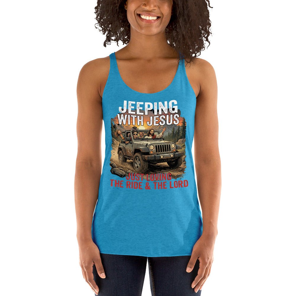 Women's Faith Racerback Tank | Seedandsoulful Soft Tri - Blend Top - Seedandsoulful