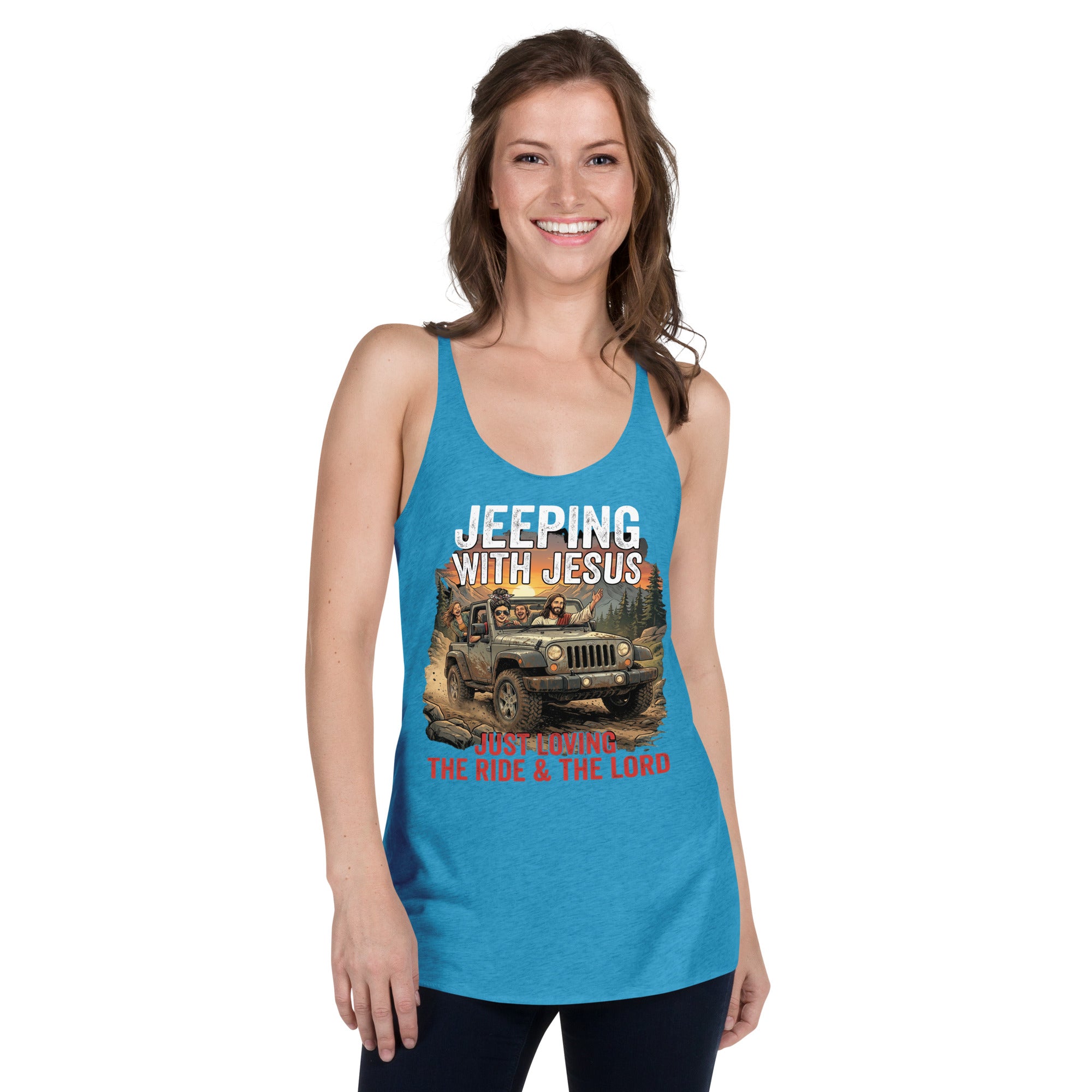 Women's Faith Racerback Tank | Seedandsoulful Soft Tri - Blend Top - Seedandsoulful