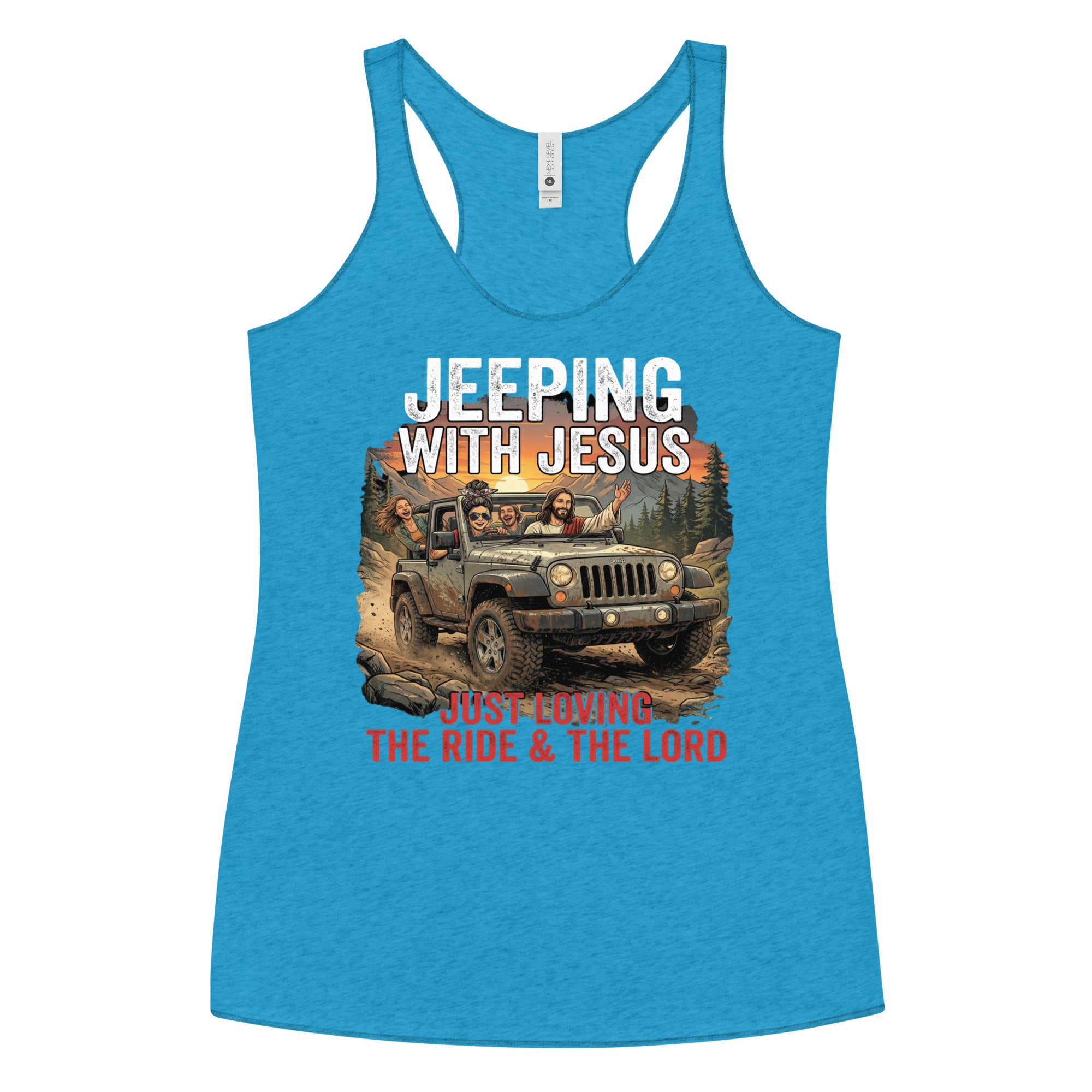 Women's Faith Racerback Tank | Seedandsoulful Soft Tri - Blend Top - Seedandsoulful