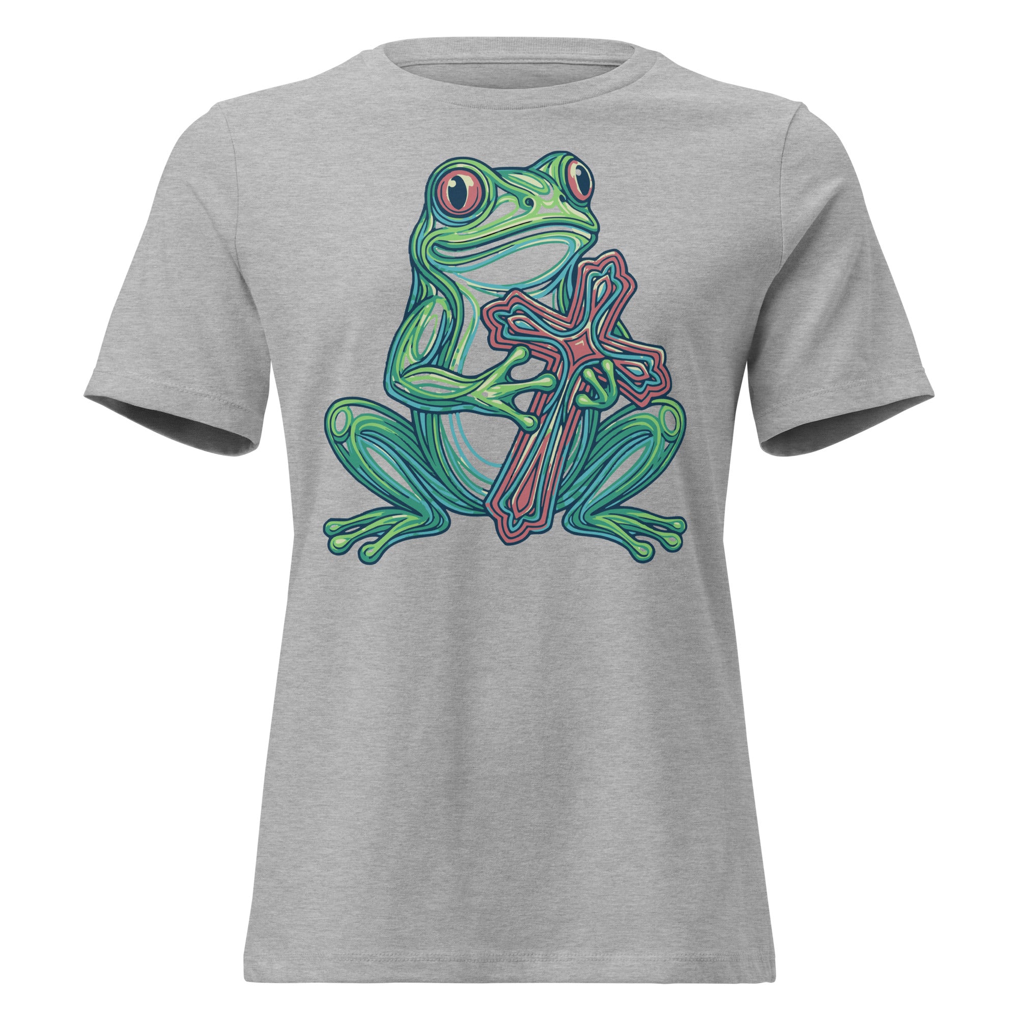 F.R.O.G. Fully Rely On God Women's Relaxed T-Shirt | Christian Apparel - Seedandsoulful