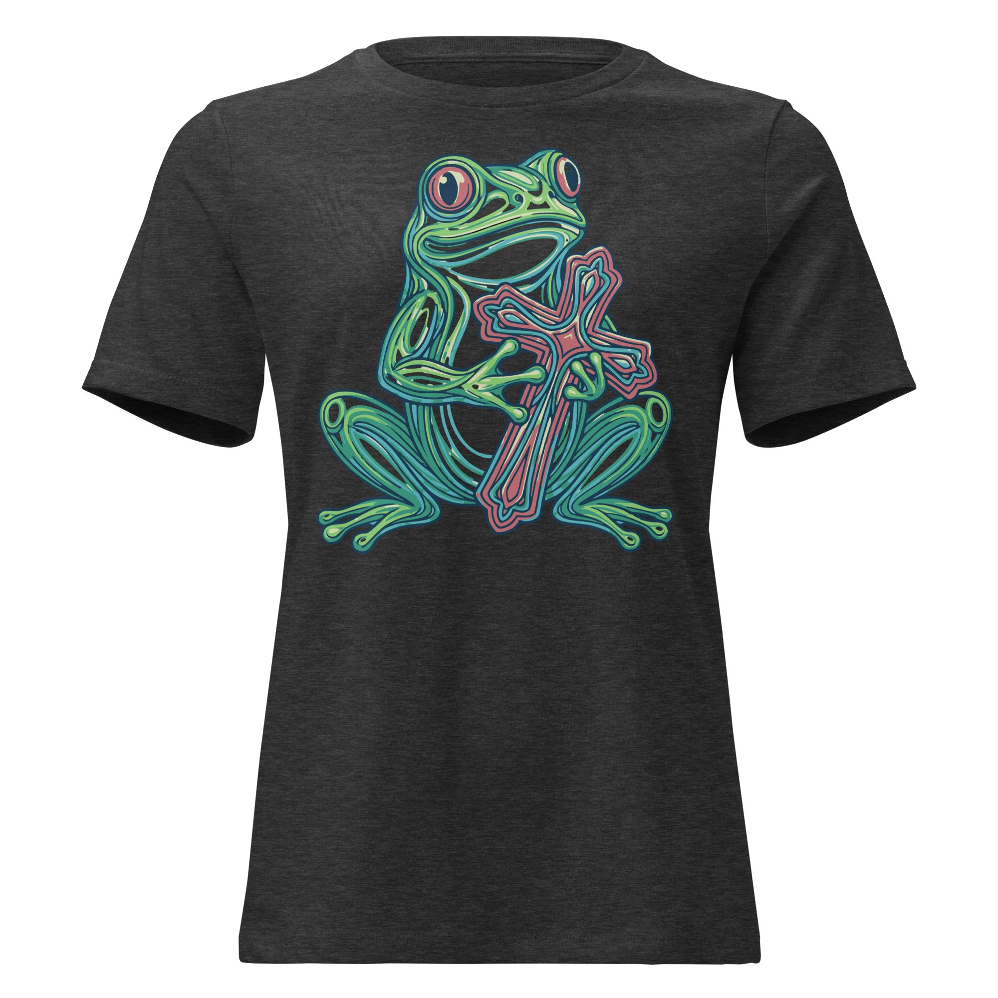 F.R.O.G. Fully Rely On God Women's Relaxed T-Shirt | Christian Apparel - Seedandsoulful