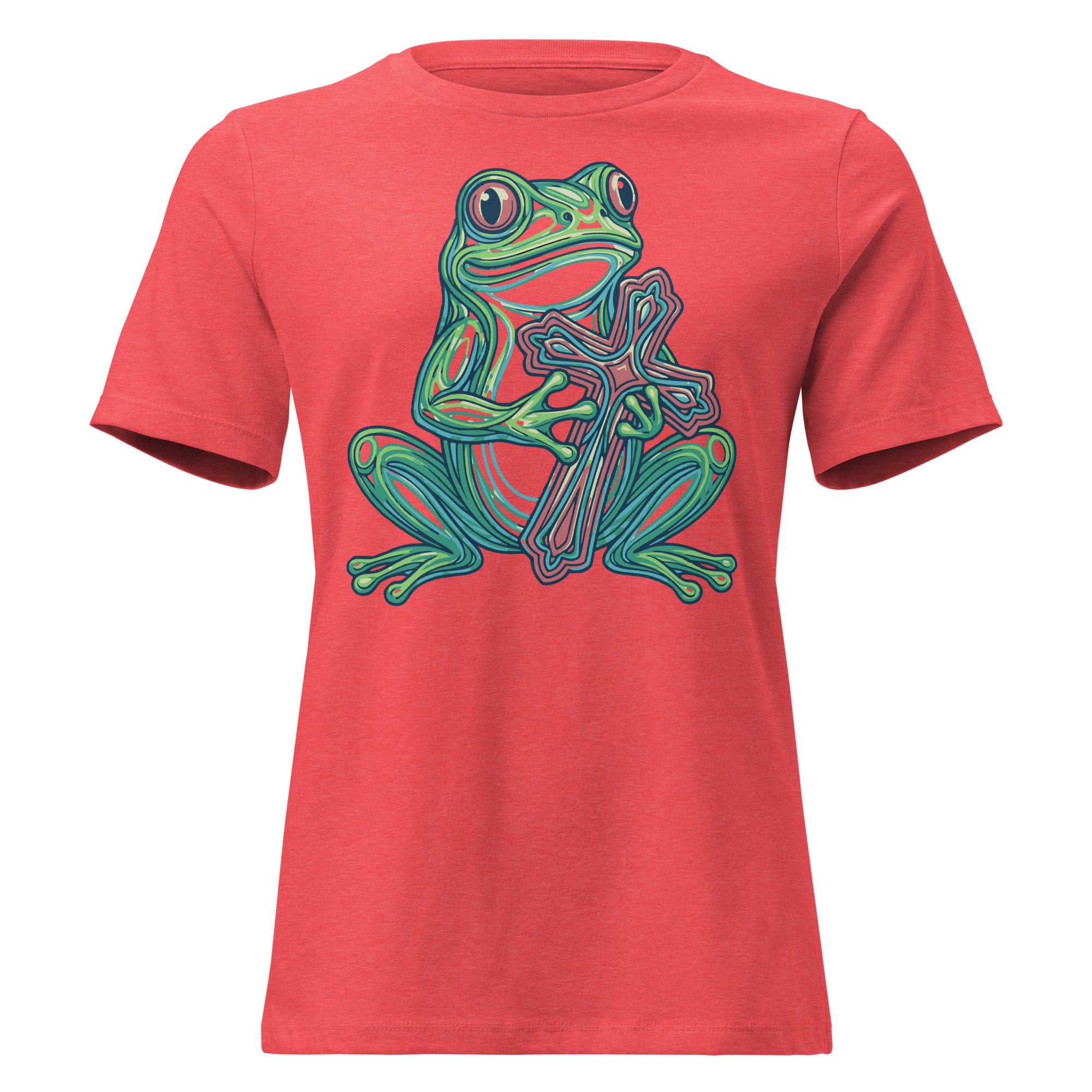 F.R.O.G. Fully Rely On God Women's Relaxed T-Shirt | Christian Apparel - Seedandsoulful