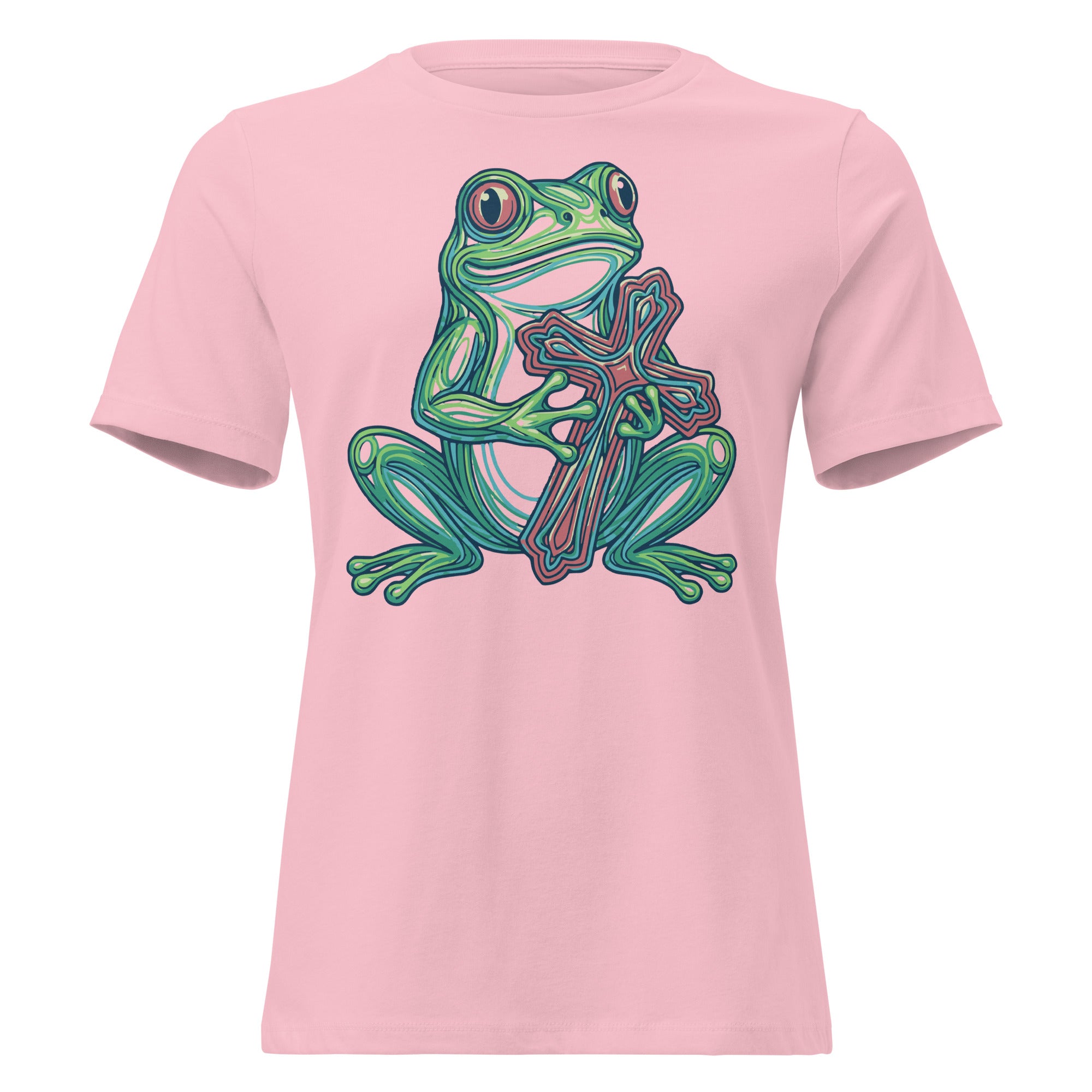 F.R.O.G. Fully Rely On God Women's Relaxed T-Shirt | Christian Apparel - Seedandsoulful