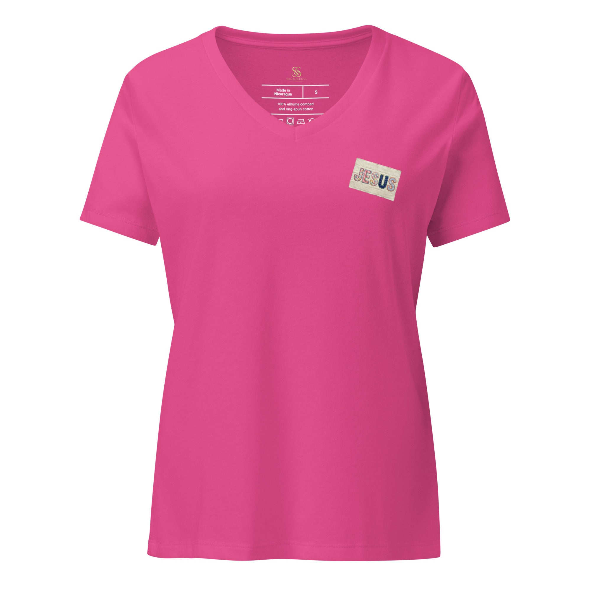 Women’s relaxed v - neck t-shirt - Seedandsoulful