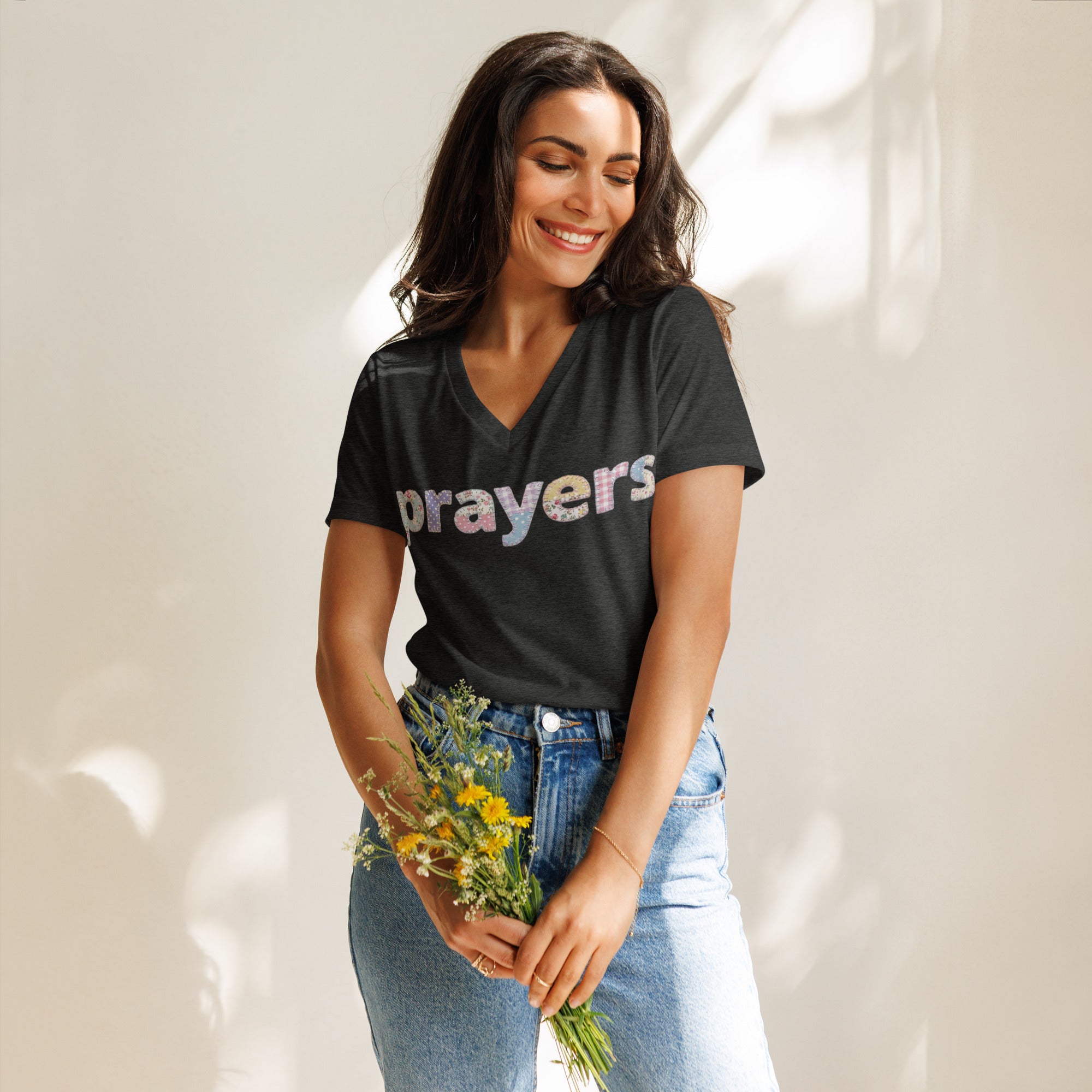 Women’s relaxed v - neck t-shirt - Seedandsoulful