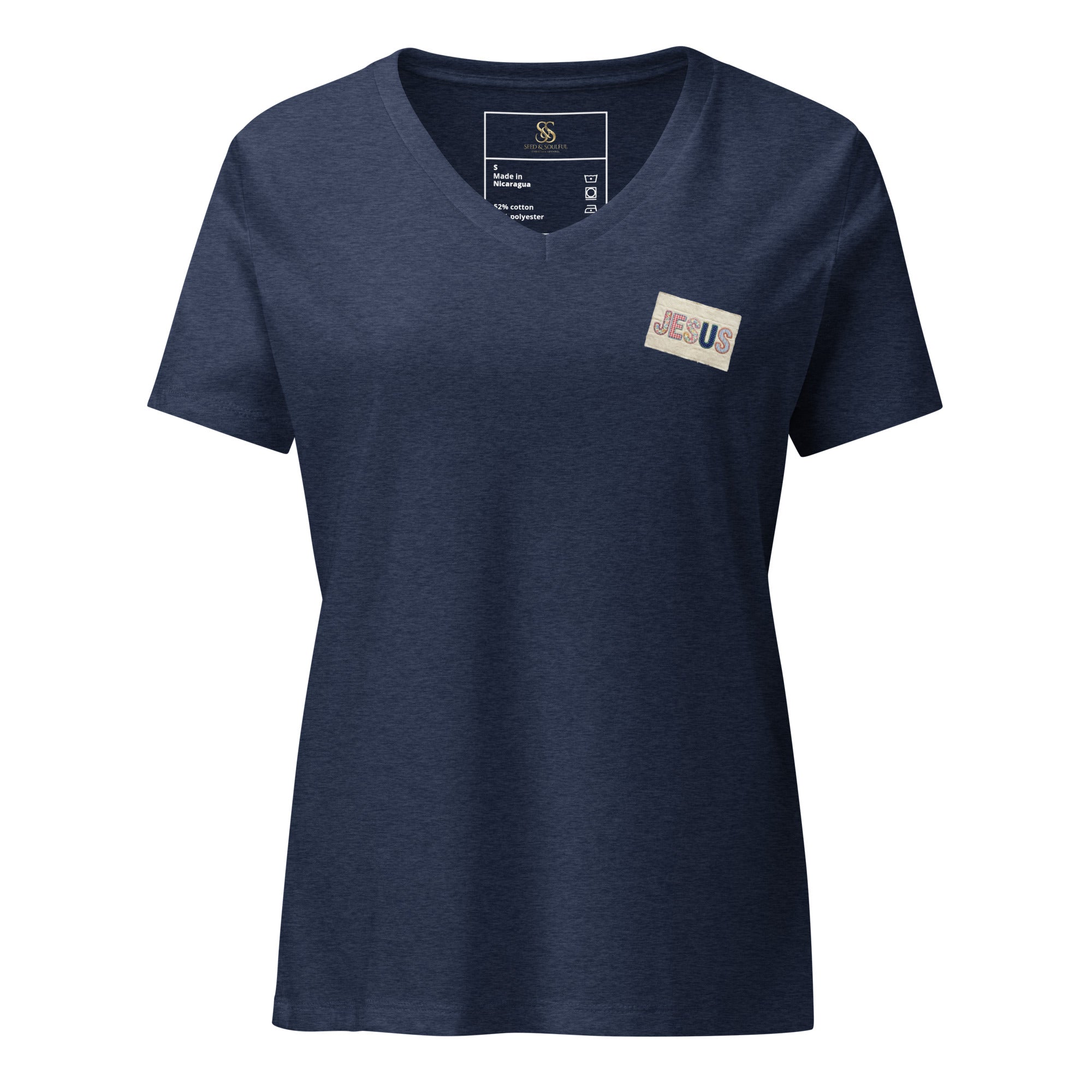 Women’s relaxed v - neck t-shirt - Seedandsoulful