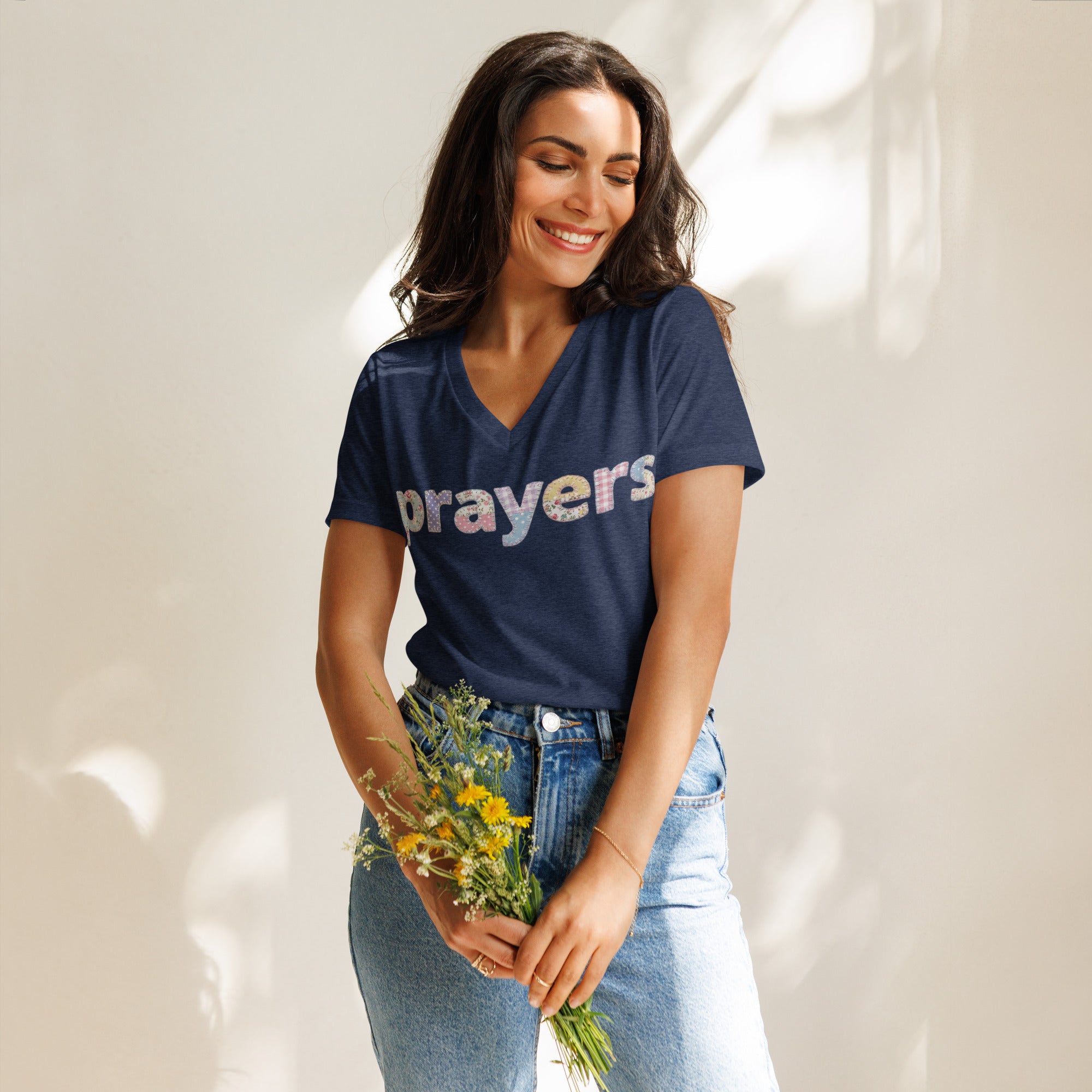 Women’s relaxed v - neck t-shirt - Seedandsoulful