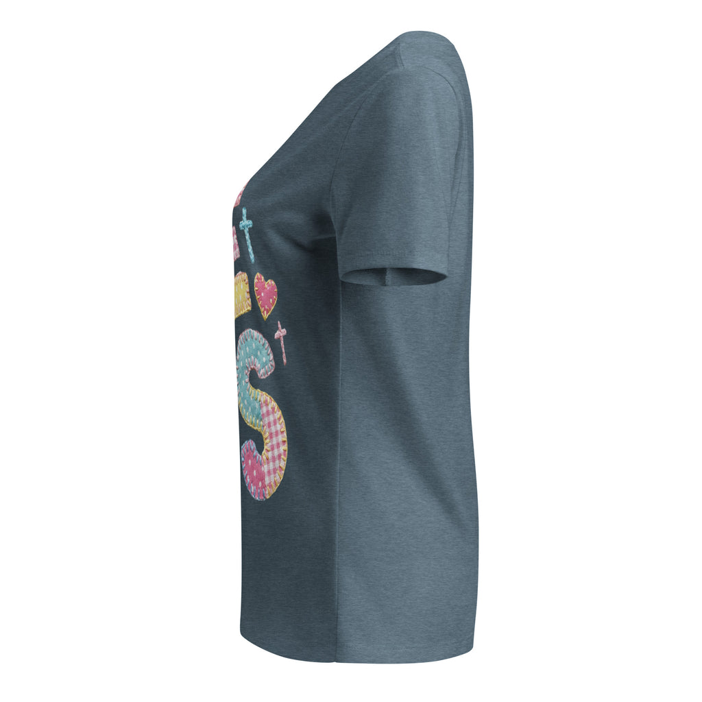 Women’s relaxed v - neck t-shirt - Seedandsoulful