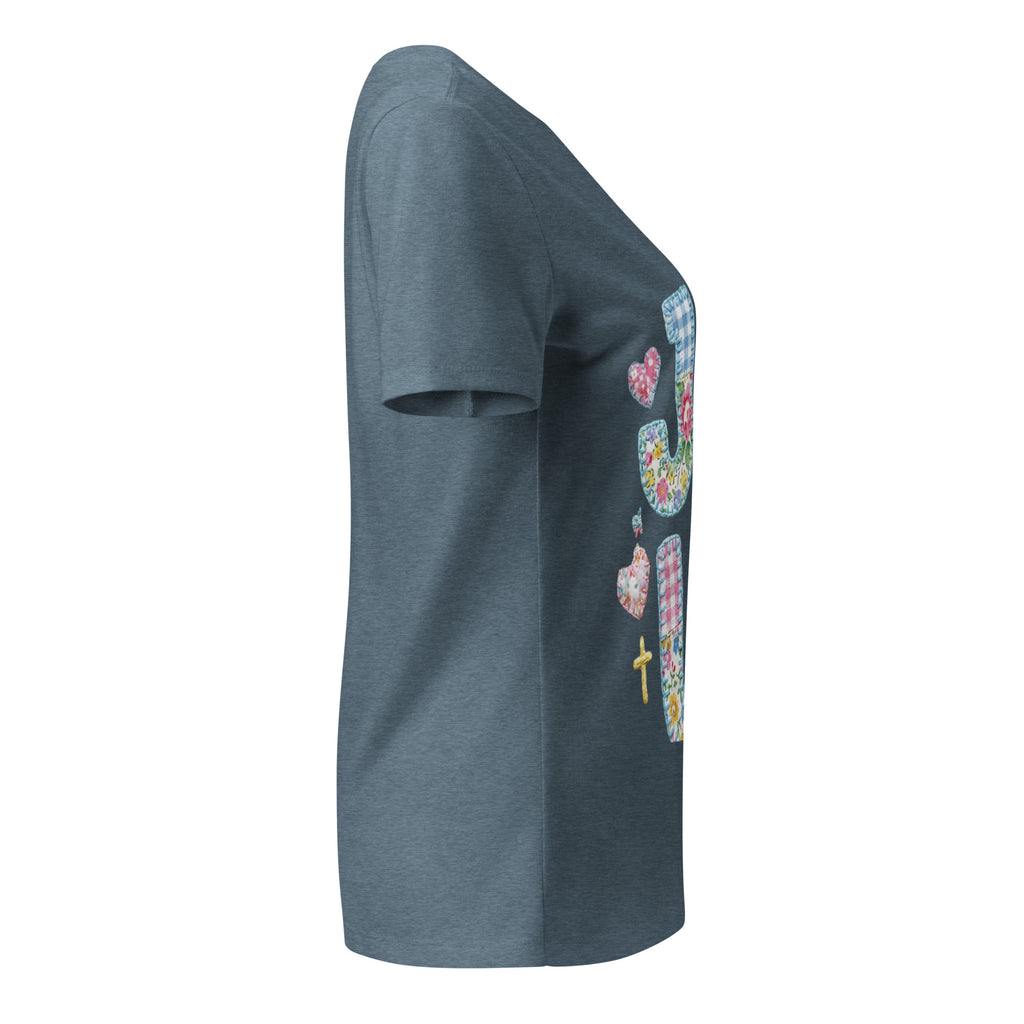 Women’s relaxed v - neck t-shirt - Seedandsoulful