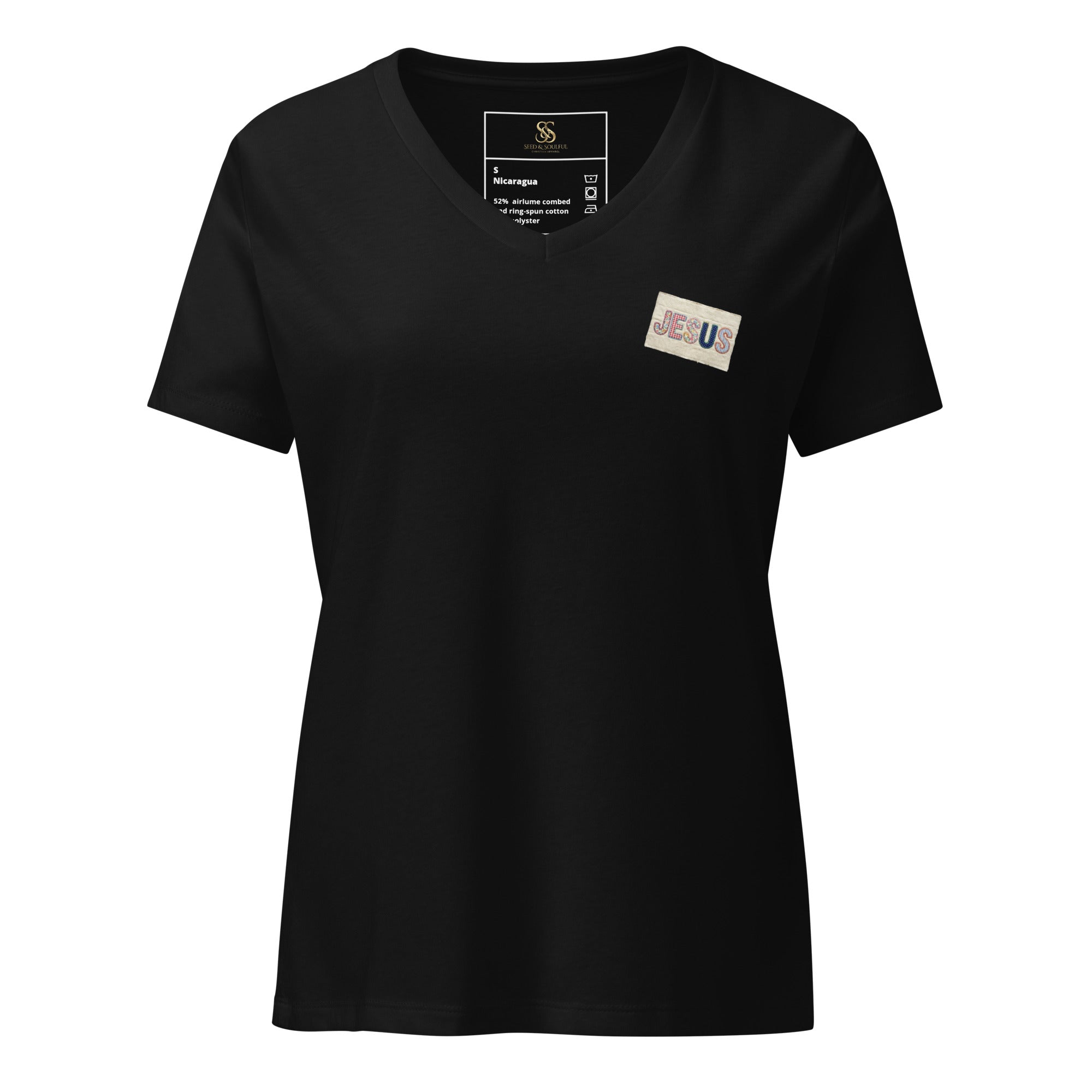 Women’s relaxed v - neck t-shirt - Seedandsoulful