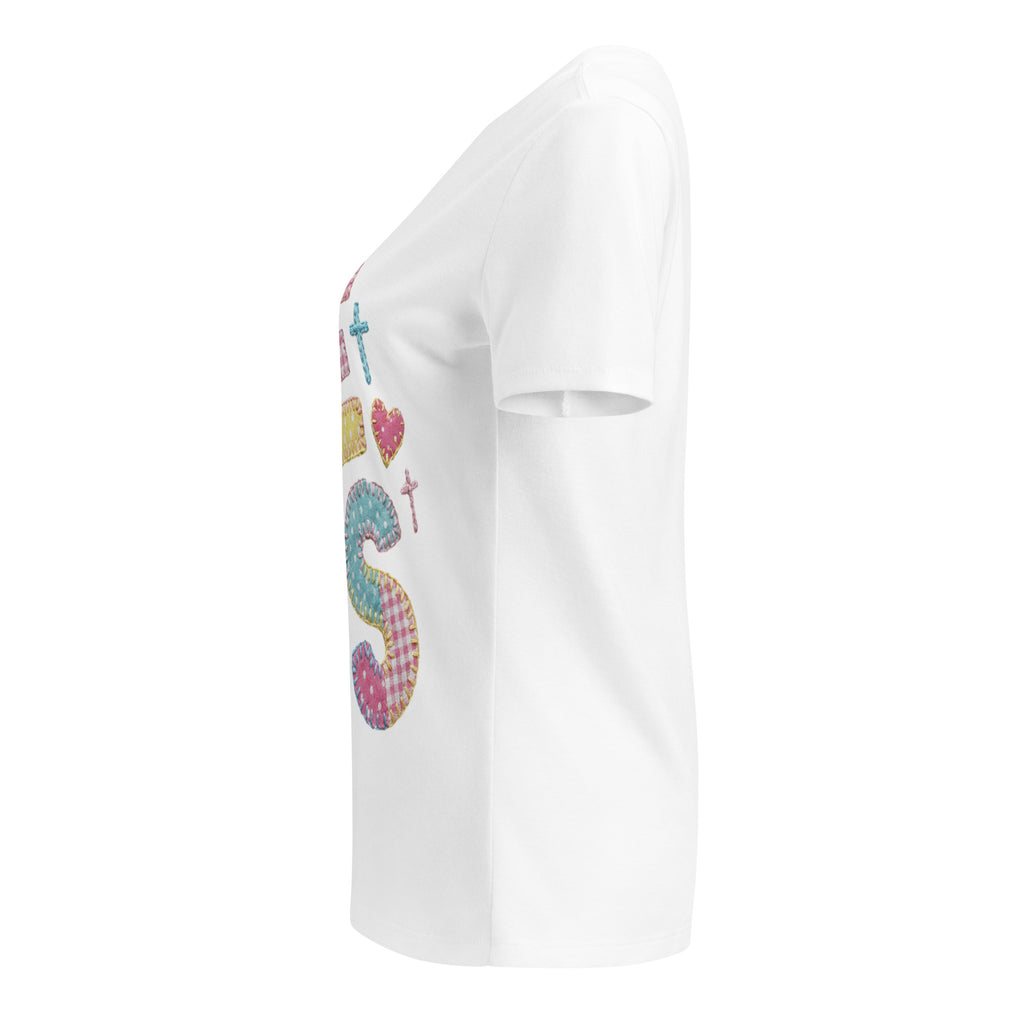 Women’s relaxed v - neck t-shirt - Seedandsoulful