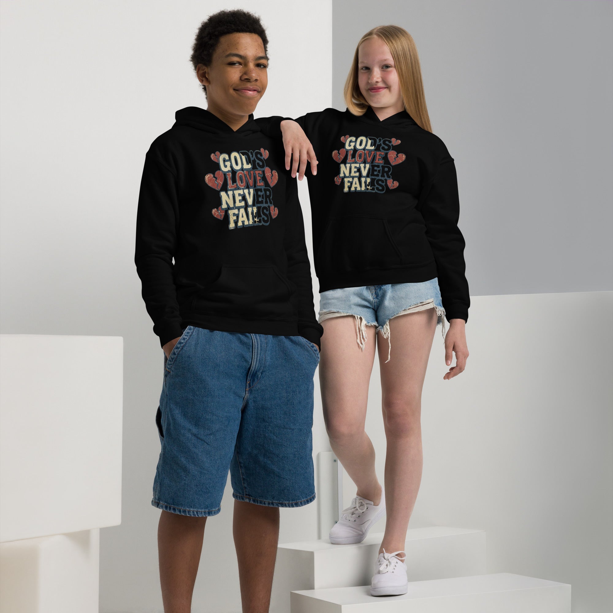 Youth Faith Hoodie | Seedandsoulful Heavy Blend Christian Pullover - Seedandsoulful