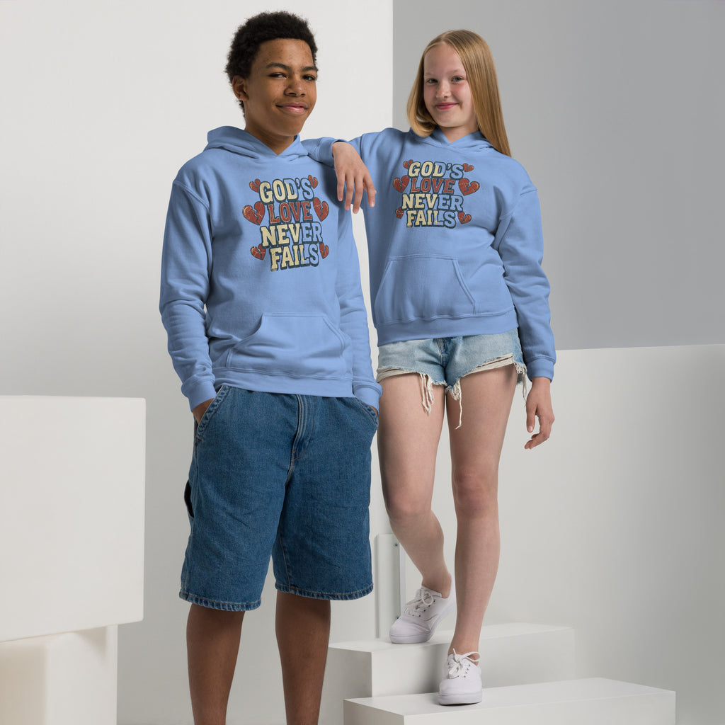 Youth Faith Hoodie | Seedandsoulful Heavy Blend Christian Pullover - Seedandsoulful